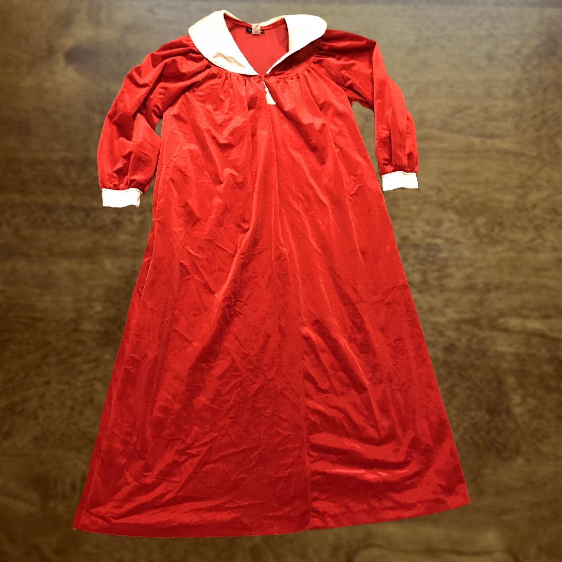 Ariat VINTAGE Aria House Coat womens M red velvet polyester vtg whote b20 Size M / US 6-8 / IT 42-44 - 1 Thumbnail