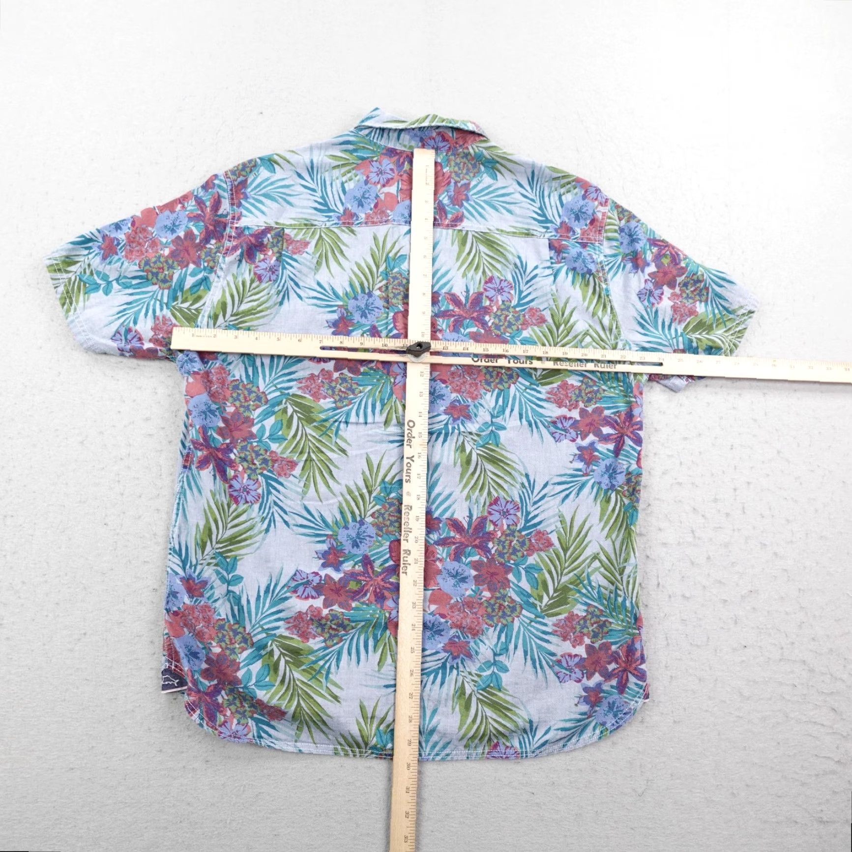 Tommy Bahama Tommy Bahama Shirt Mens Large Blue Hawaiian Aloha Floral Button-Up Camp Lounge Size US L / EU 52-54 / 3 - 6 Thumbnail