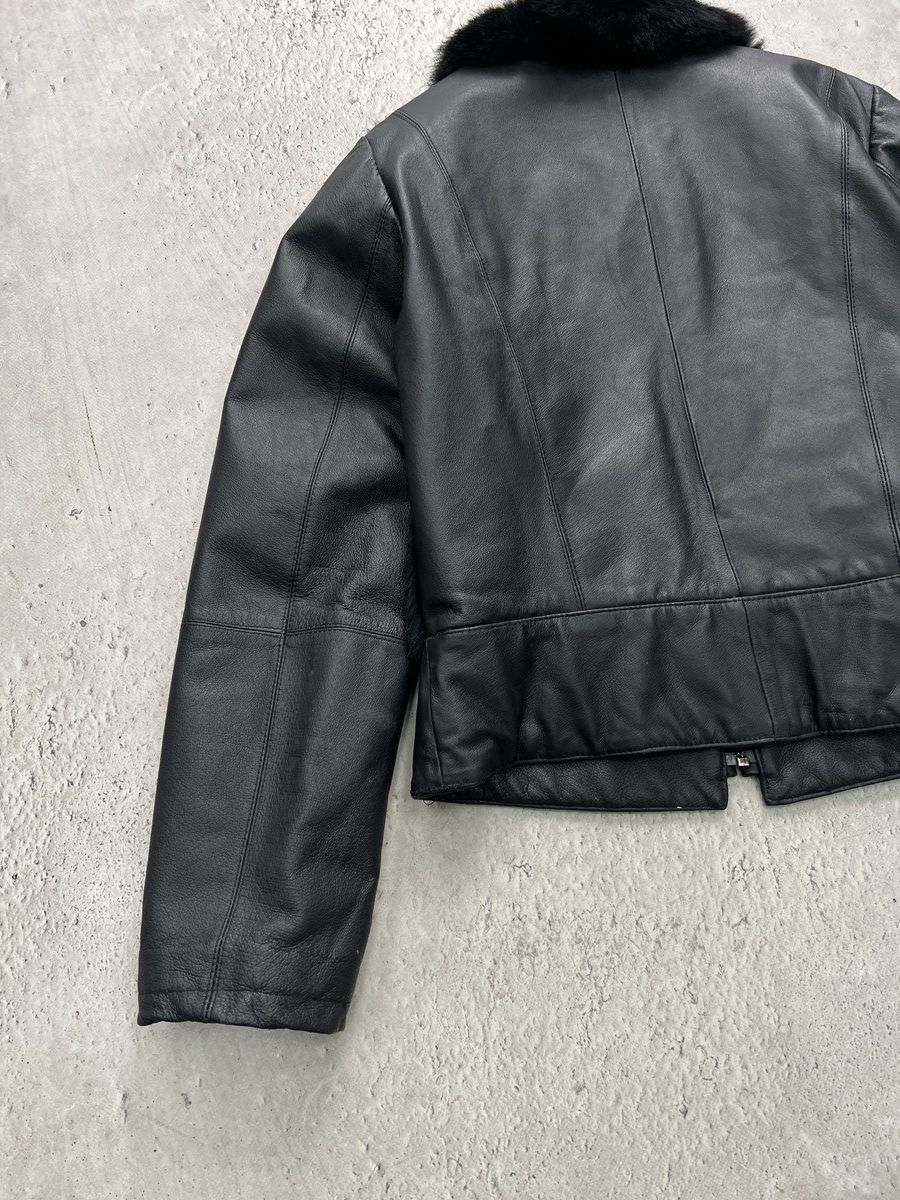 Hysteric Glamour Hysteric glamour style black leather fur jacket Y2K style Size M / US 6-8 / IT 42-44 - 9 Thumbnail