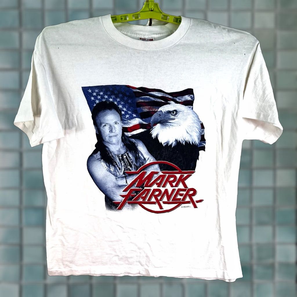 Vintage VINTAGE Mark Farner Rock Band Legend Tour T-Shirt Mens XL White Sof Tee Rock USA Graphic Print 80s 90s Size US XL / EU 56 / 4 - 1 Thumbnail