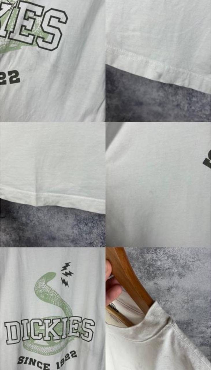 Dickies Dickies Tee Men's Size L White Short Sleeve` Size US L / EU 52-54 / 3 - 5 Thumbnail