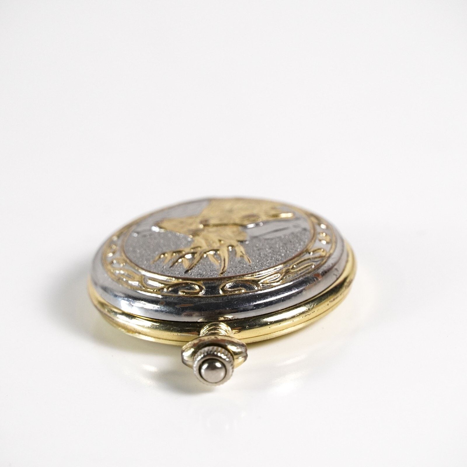 Allude Deer Pocket Quartz Watch Gold Silver Animal Elk Stag Case Size ONE SIZE - 9 Thumbnail