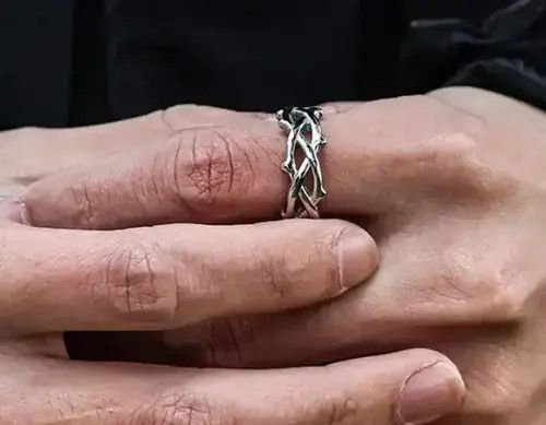 Jewelry × Vintage Tribal Thorns Ring Spike Graffiti Goth Punk Rock Jewelry Size ONE SIZE - 4 Thumbnail