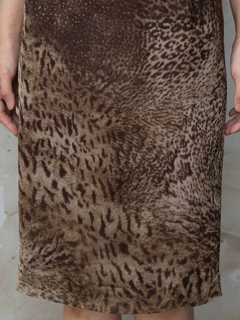 Kenzo KENZO Leopard print silk strapless dress vintage Size XS / US 0-2 / IT 36-38 - 7 Thumbnail