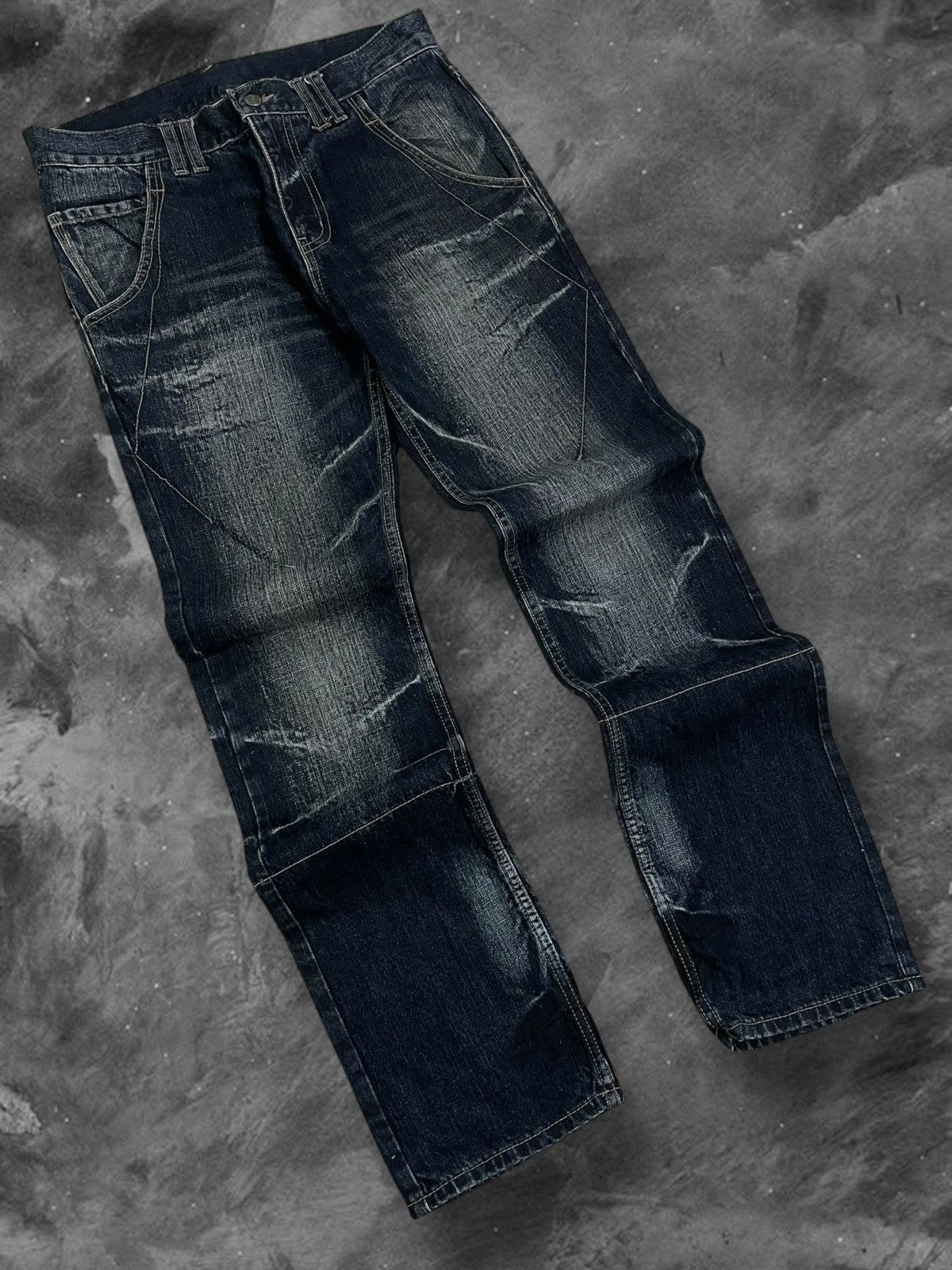 PPFM Vintage 1990s Og Designer PPFM Iconic Distressed Denim Size US 30 / EU 46 - 2 Thumbnail