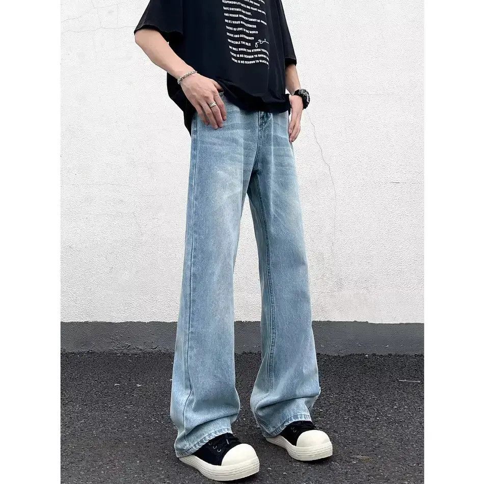 Japanese Brand Retro loose casual micro flared jeans Size US 32 / EU 48 - 3 Thumbnail
