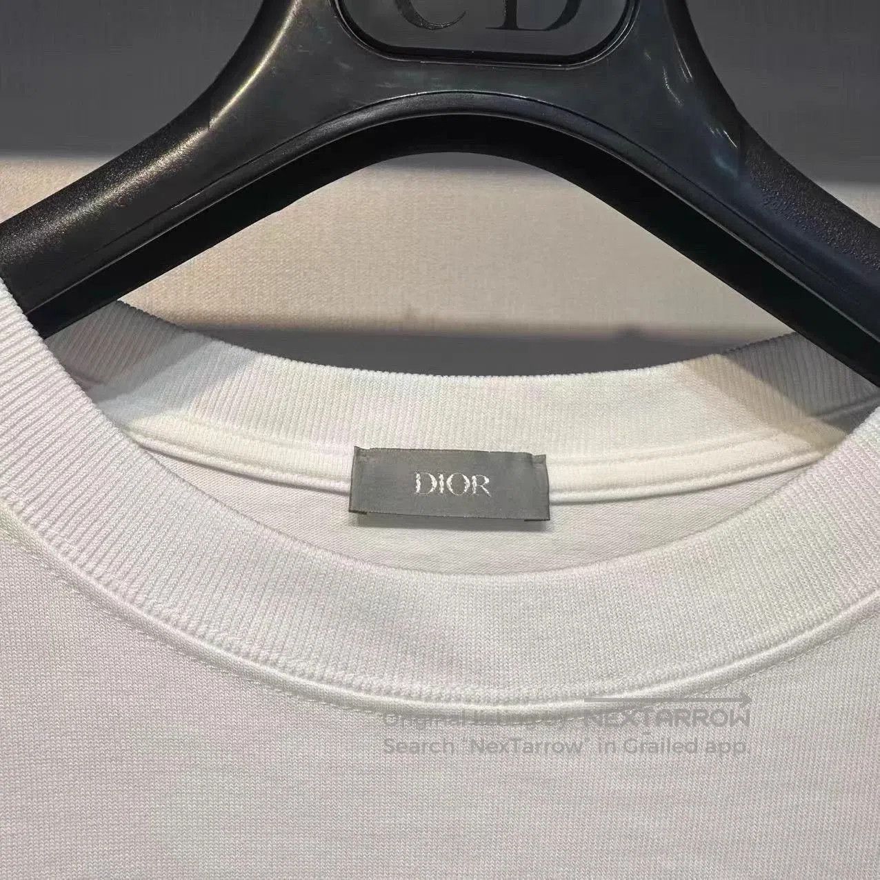 Dior White Short Sleeve Shirt with Striped Cuffs. Size US S / EU 44-46 / 1 - 4 Thumbnail