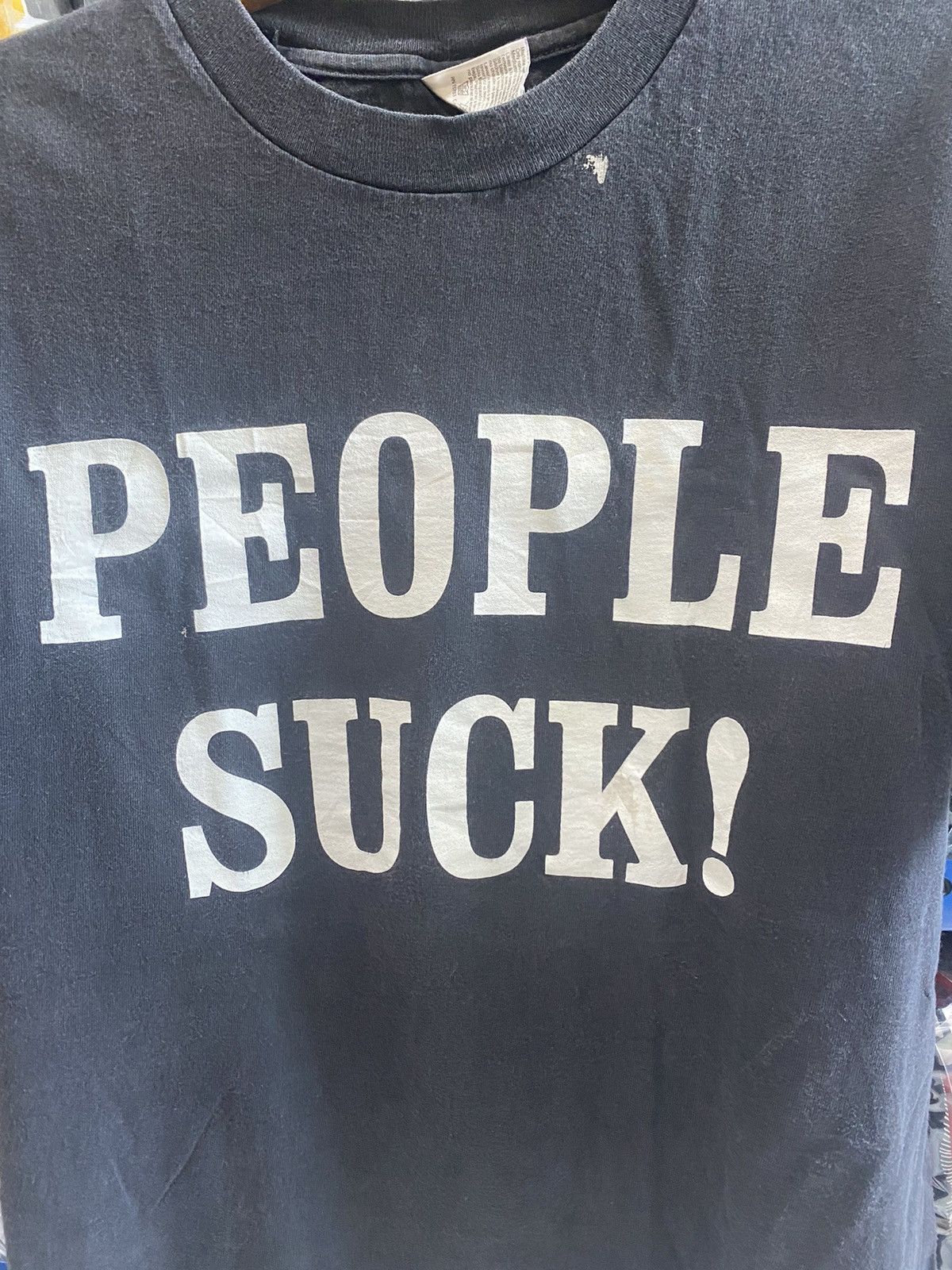Hanes PEOPLE SUCK TSHIRT Size US M / EU 48-50 / 2 - 2 Thumbnail