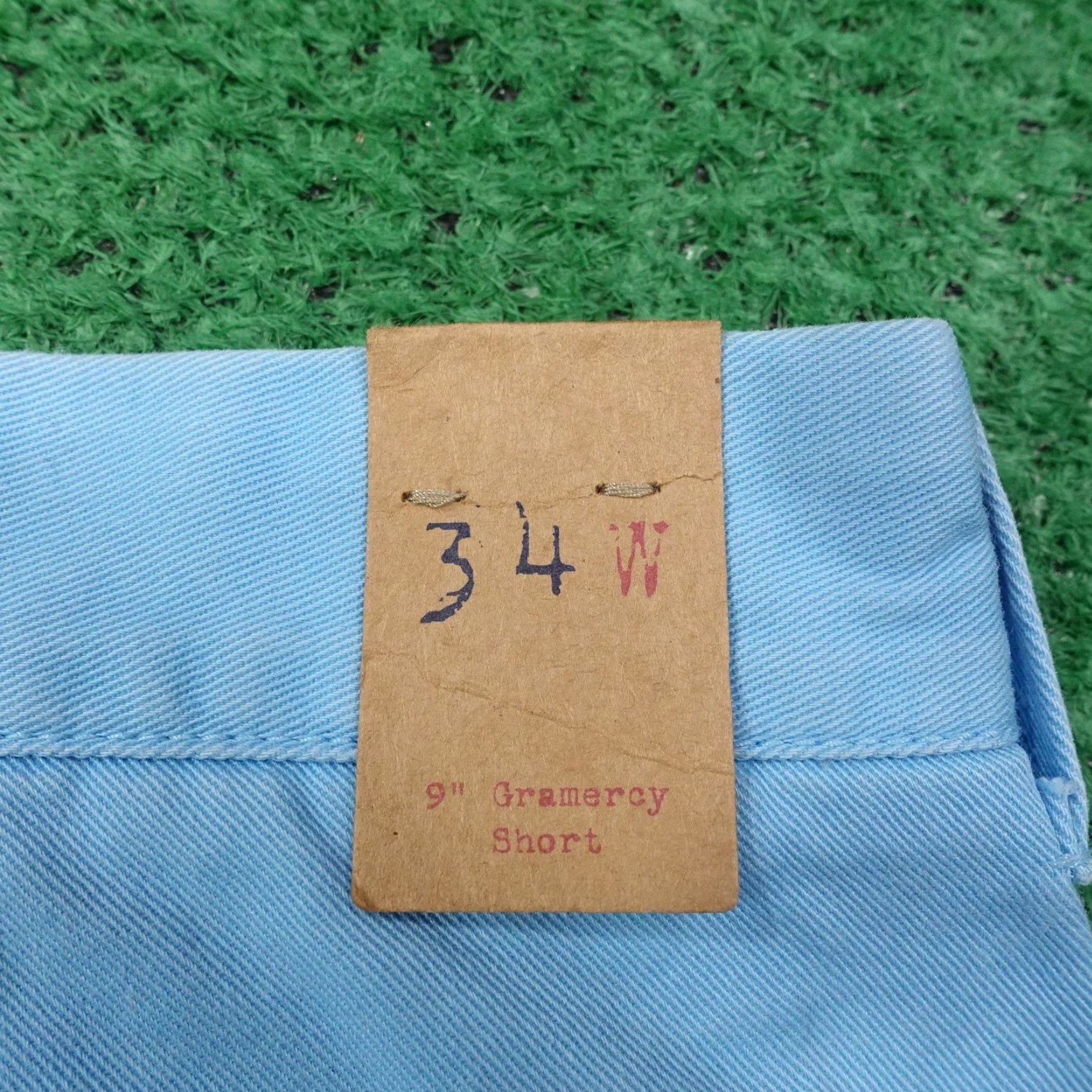 J.Crew J.Crew Factory Shorts Mens 34 Blue Chino Gramercy 9 Inseam Cotton Canvas Classic Fit Flat Front Pockets Size US 34 / EU 50 - 4 Thumbnail