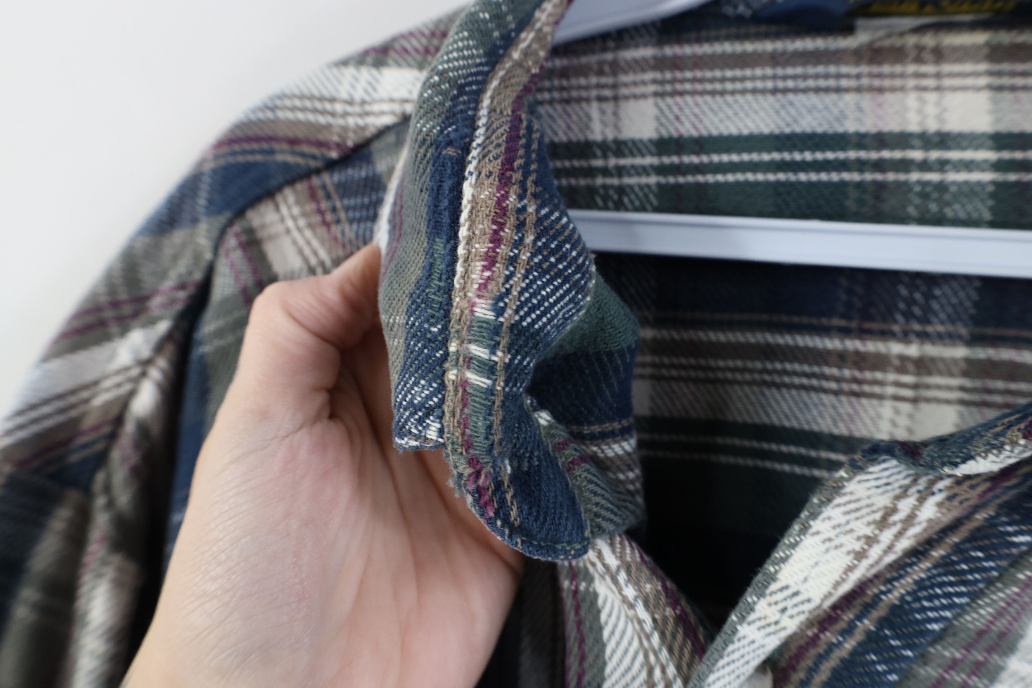 Vintage Vintage 90s OshKosh B'Gosh Heavy Flannel Button Down Shirt Size US XXL / EU 58 / 5 - 12 Thumbnail