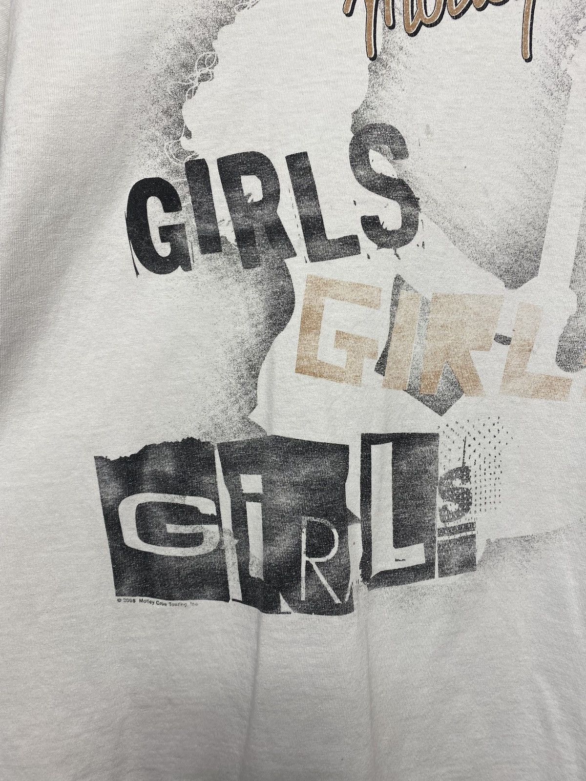 Band Tees Vintage 2008 Motley Crue Girl Rock Band T-shirt Tee Size US XL / EU 56 / 4 - 4 Thumbnail