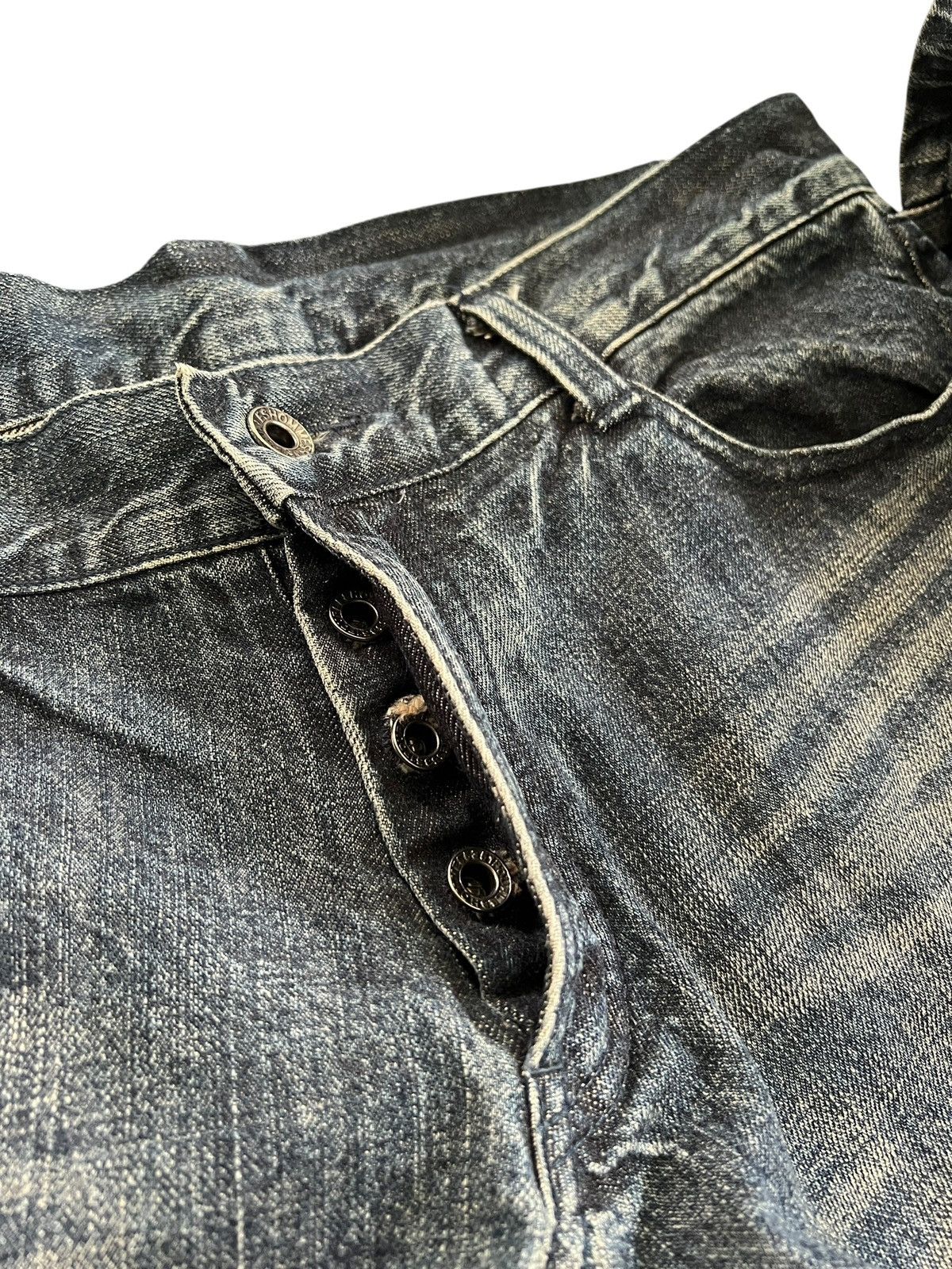 5351 POUR LES HOMMES 5351 Pour Les Homme Distressed Flare Denim Size US 35 - 14 Thumbnail