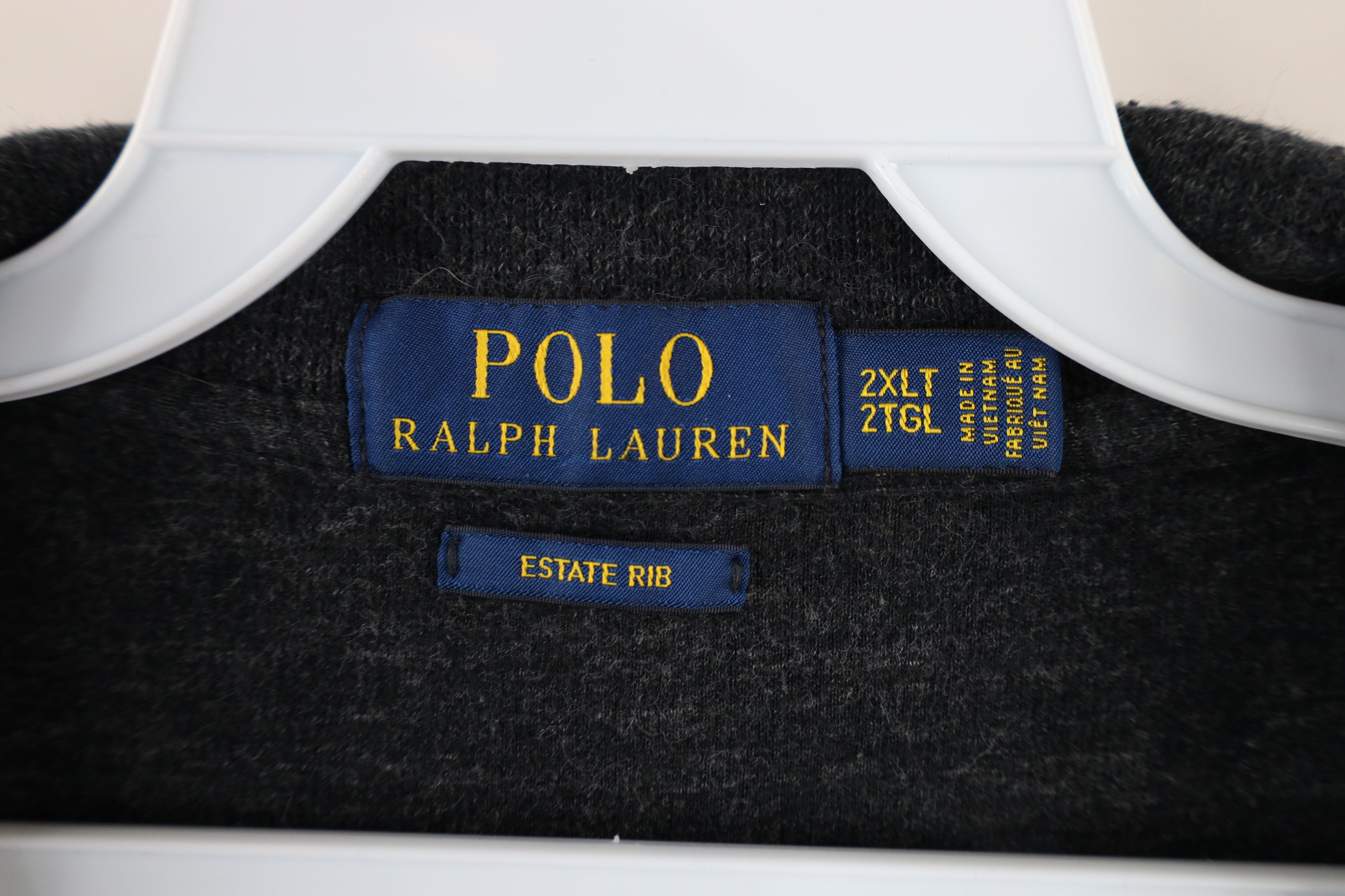 Ralph Lauren × Vintage Ralph Lauren Cotton Ribbed Knit Half Zip Pullover Sweater Size ONE SIZE - 6 Thumbnail