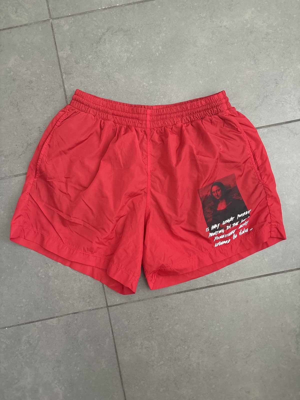 Off-White Off-White mona lisa swim trunks/athletic shorts Size US 31 - 1 Thumbnail