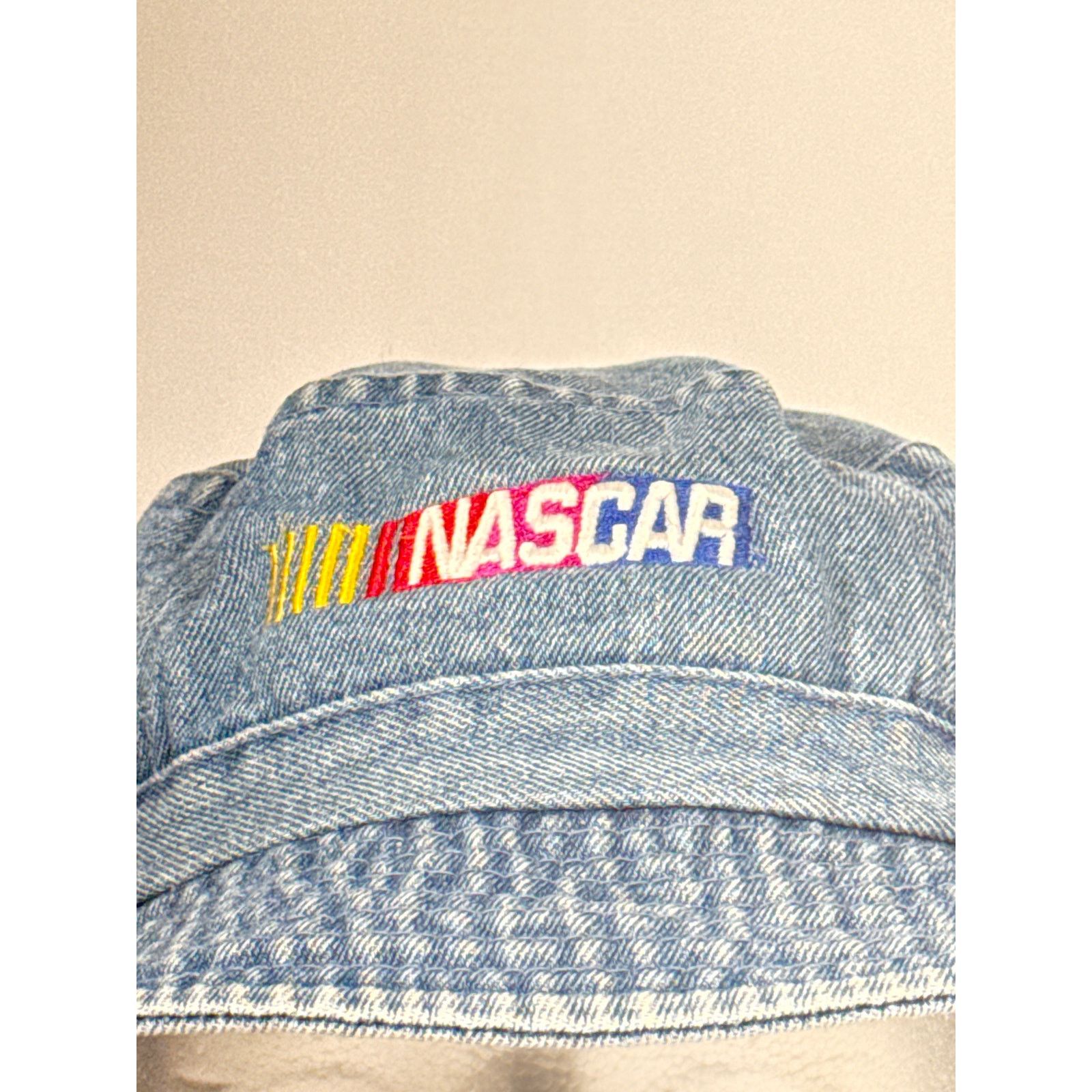 Other Vintage NASCAR Denim Bucket Hat Embroidered Logo Streetwear Size ONE SIZE - 2 Thumbnail