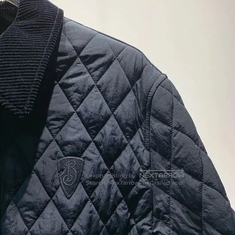 Burberry Burberry Men's Black Quilted Cotton Jacket. Size US XL / EU 56 / 4 - 5 Thumbnail