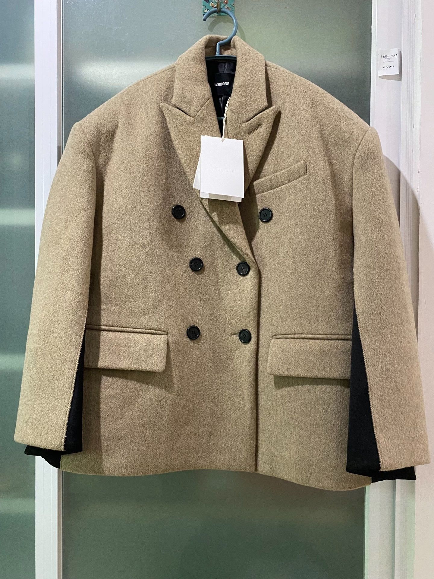 we11done double-breasted blazer