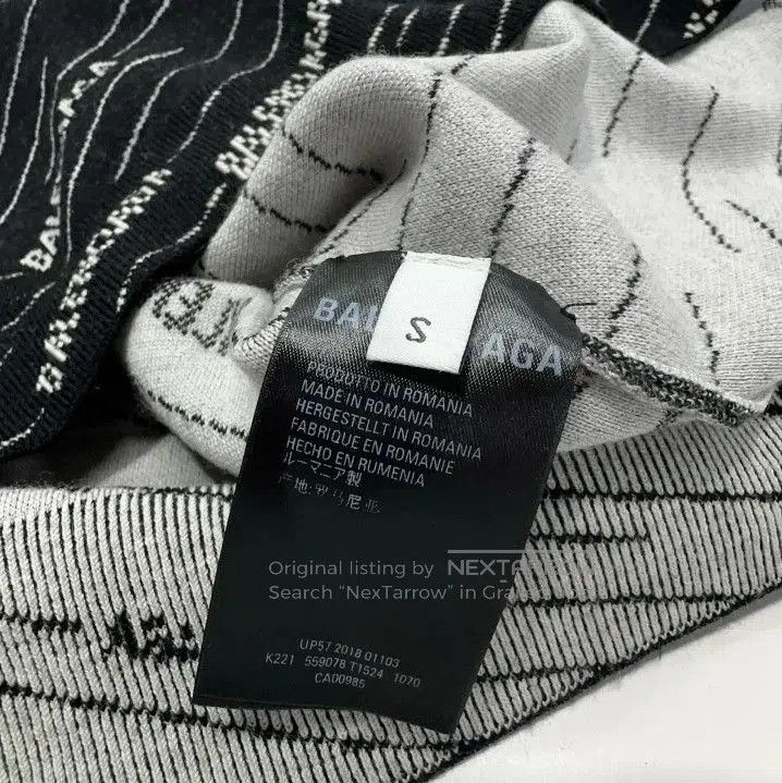Balenciaga Balenciaga Classic Casual Oversized Sweater in Black. Size US S / EU 44-46 / 1 - 4 Thumbnail