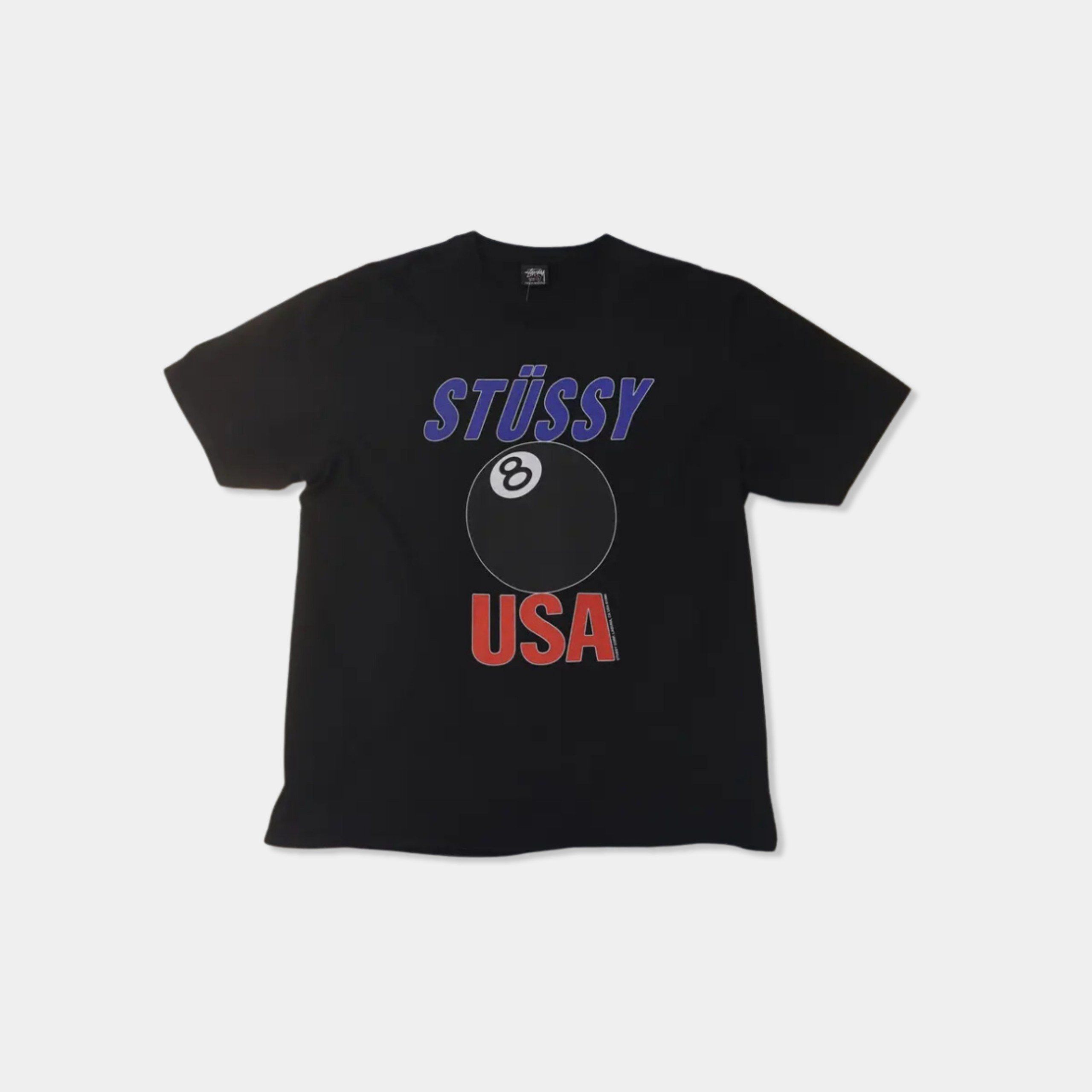 STUSSY USA Tee BLACK