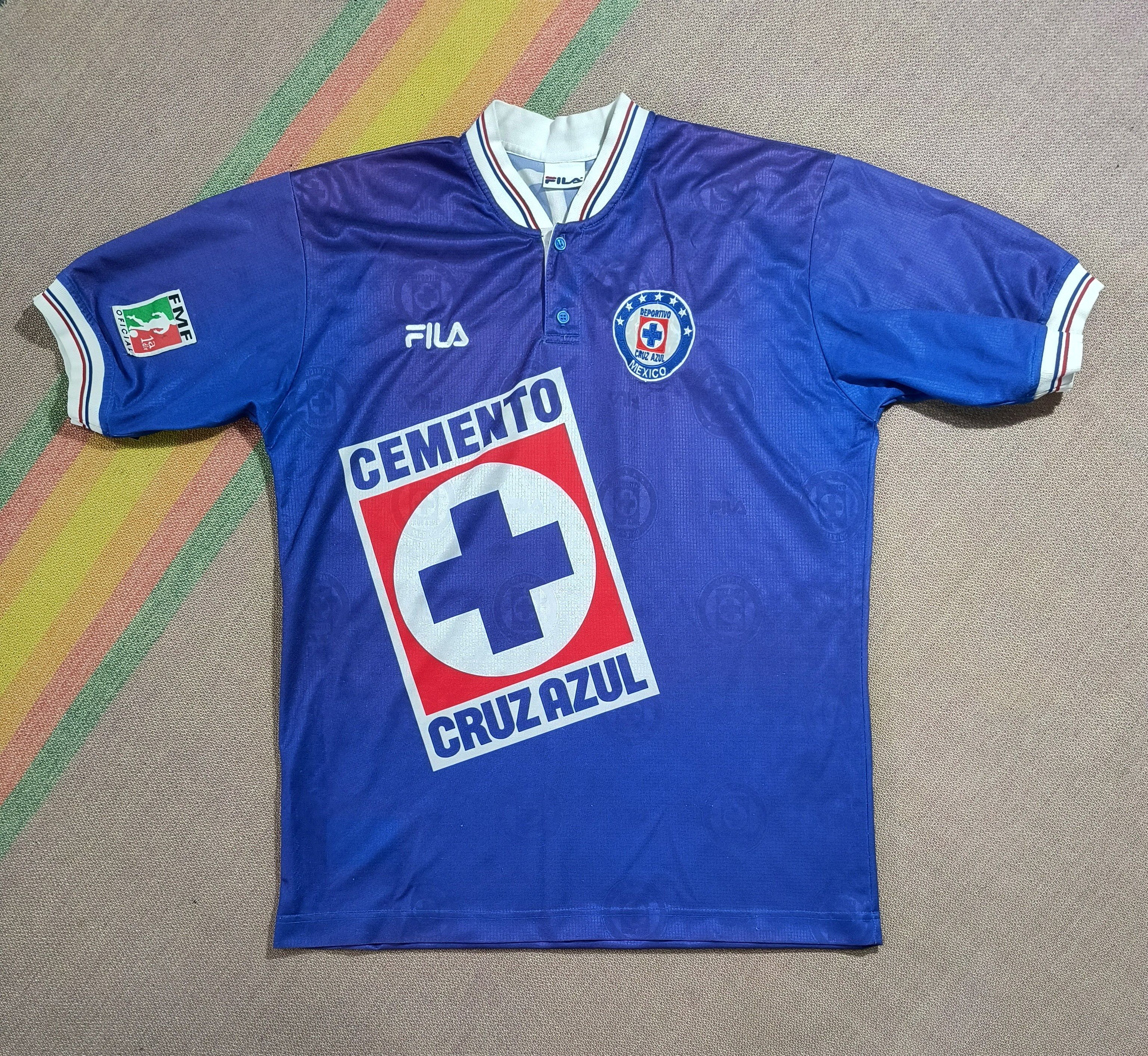 Fila Vintage deportivo Cruz Azul winter 1997 soccer jersey Size US M / EU 48-50 / 2 - 2 Thumbnail