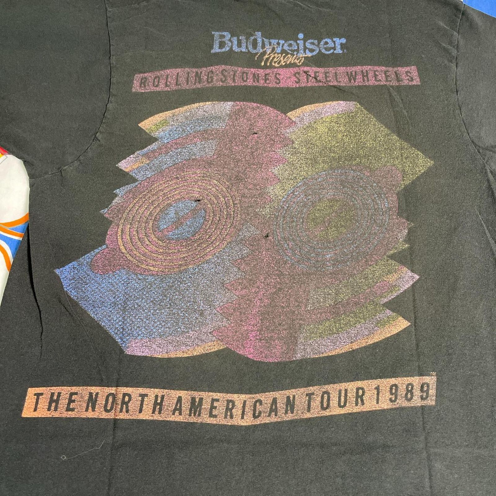 Vintage VTG 1989 Rolling Stones The North American Tour Music Tee Size US L / EU 52-54 / 3 - 4 Thumbnail