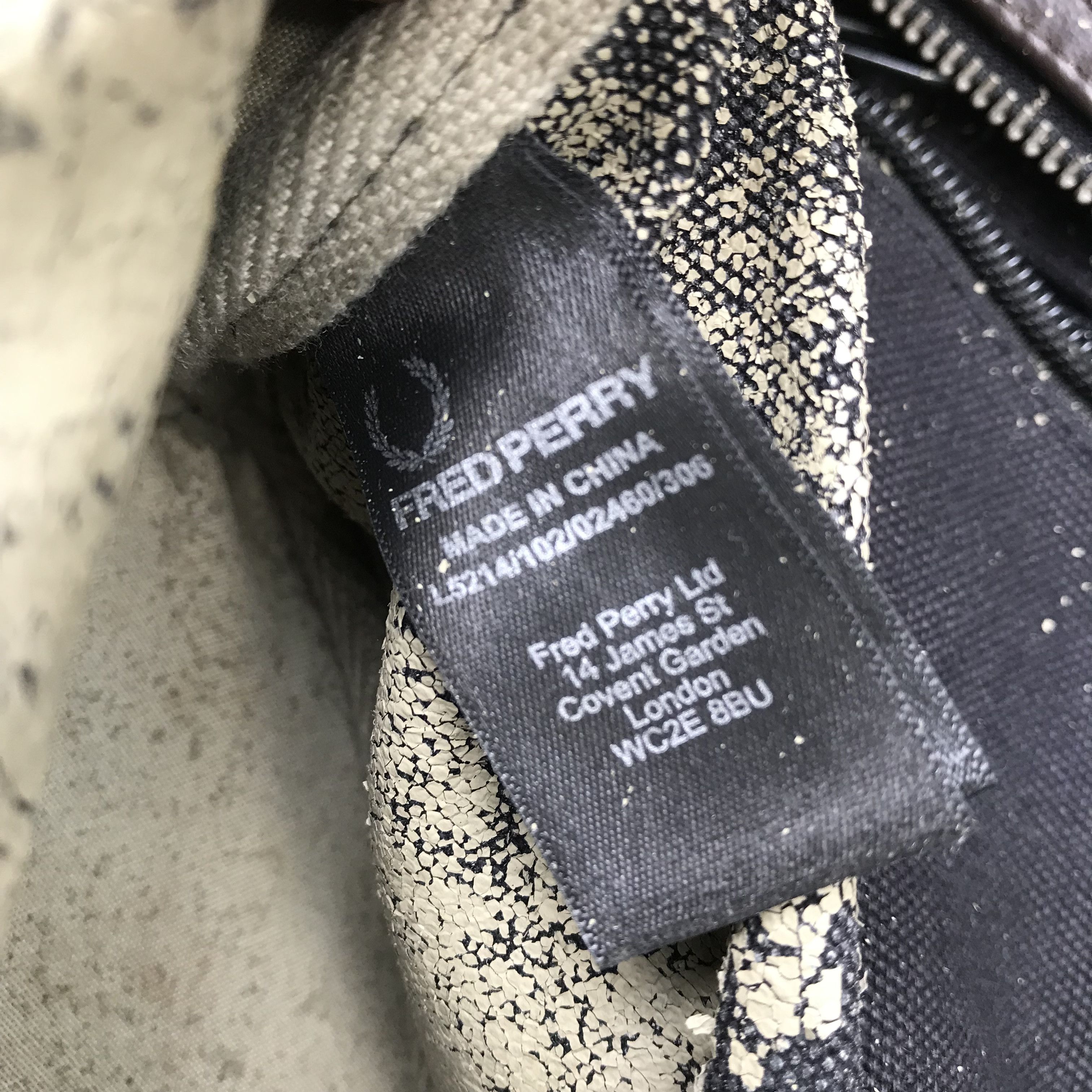 Fred Perry Fred Perry Icon Soulie HandBag Black Canvas Material Size ONE SIZE - 11 Thumbnail
