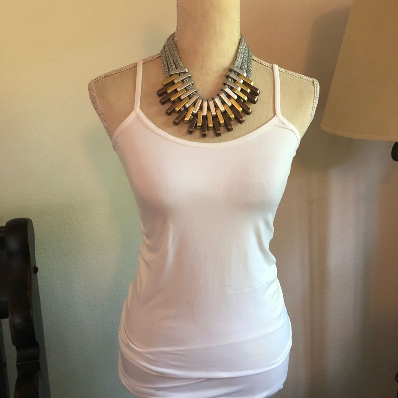 Jewelry Bold tri tone metal multi strand braided necklace Size ONE SIZE - 3 Thumbnail