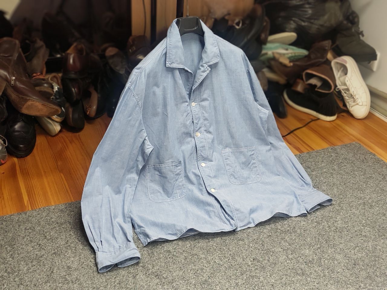 Vintage Vintage 60s-70s French Painter Two pocket Jacket Chore Shirt Size US M / EU 48-50 / 2 - 16 Thumbnail