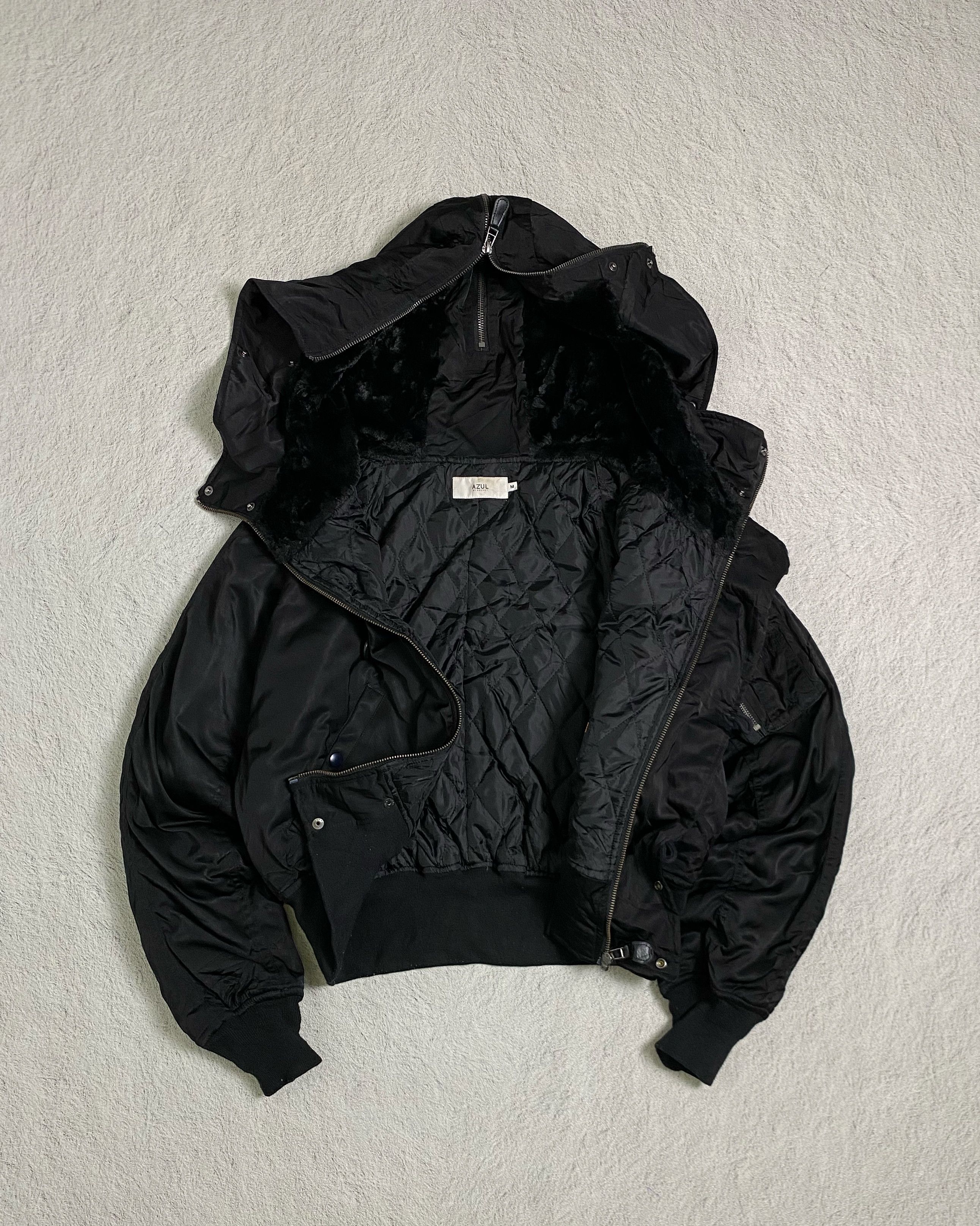 AZUL by moussy n2b azul by moussy, ミリタリージャケットN2B美中古S