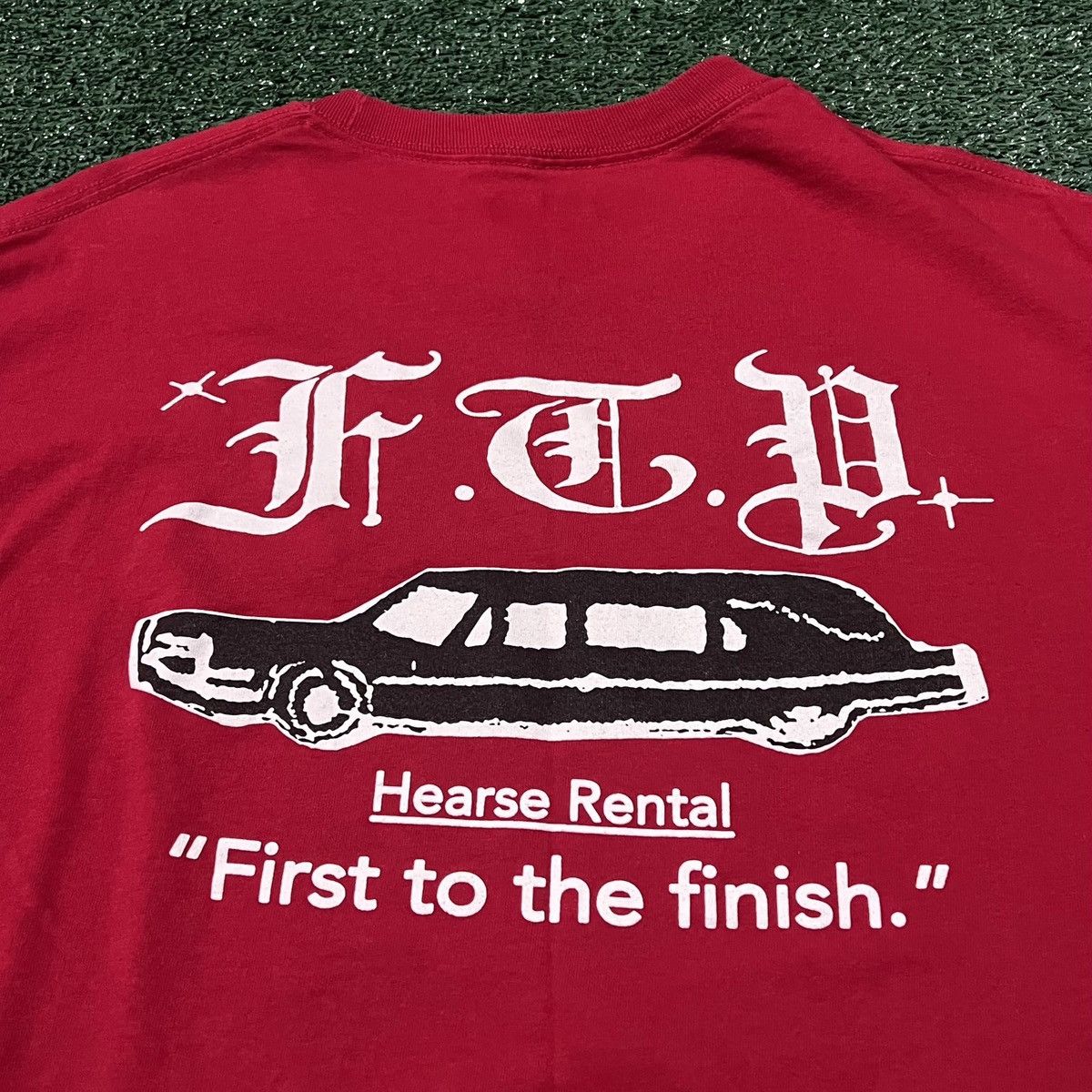 Fuck The Population FTP “Hearse Rental” T-Shirt (Red) Size US L / EU 52-54 / 3 - 3 Thumbnail