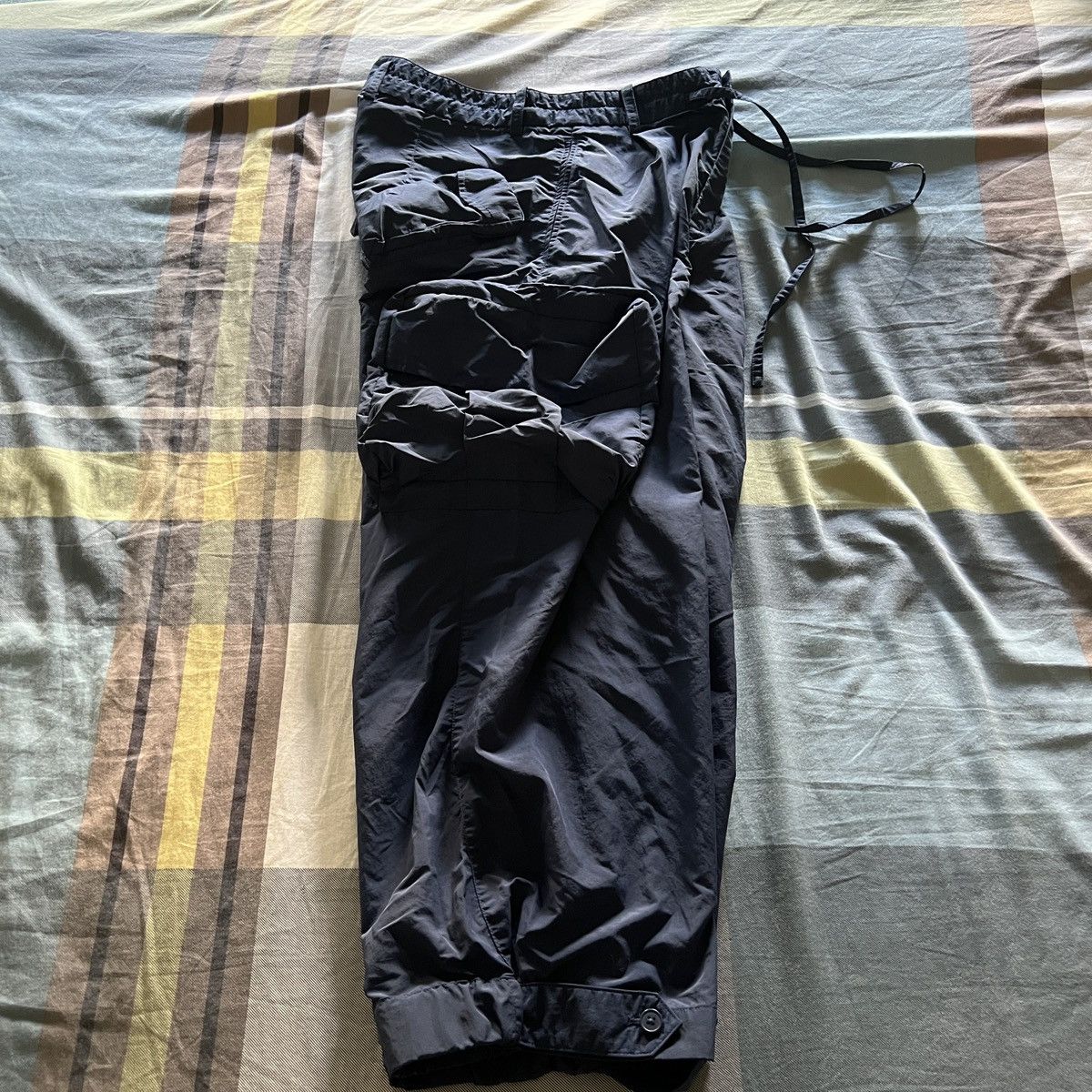 Adidas × Yohji Yamamoto Y-3 Crinkle Nylon Cuffed Pants Size 28" / US 6 / IT 42 - 3 Thumbnail