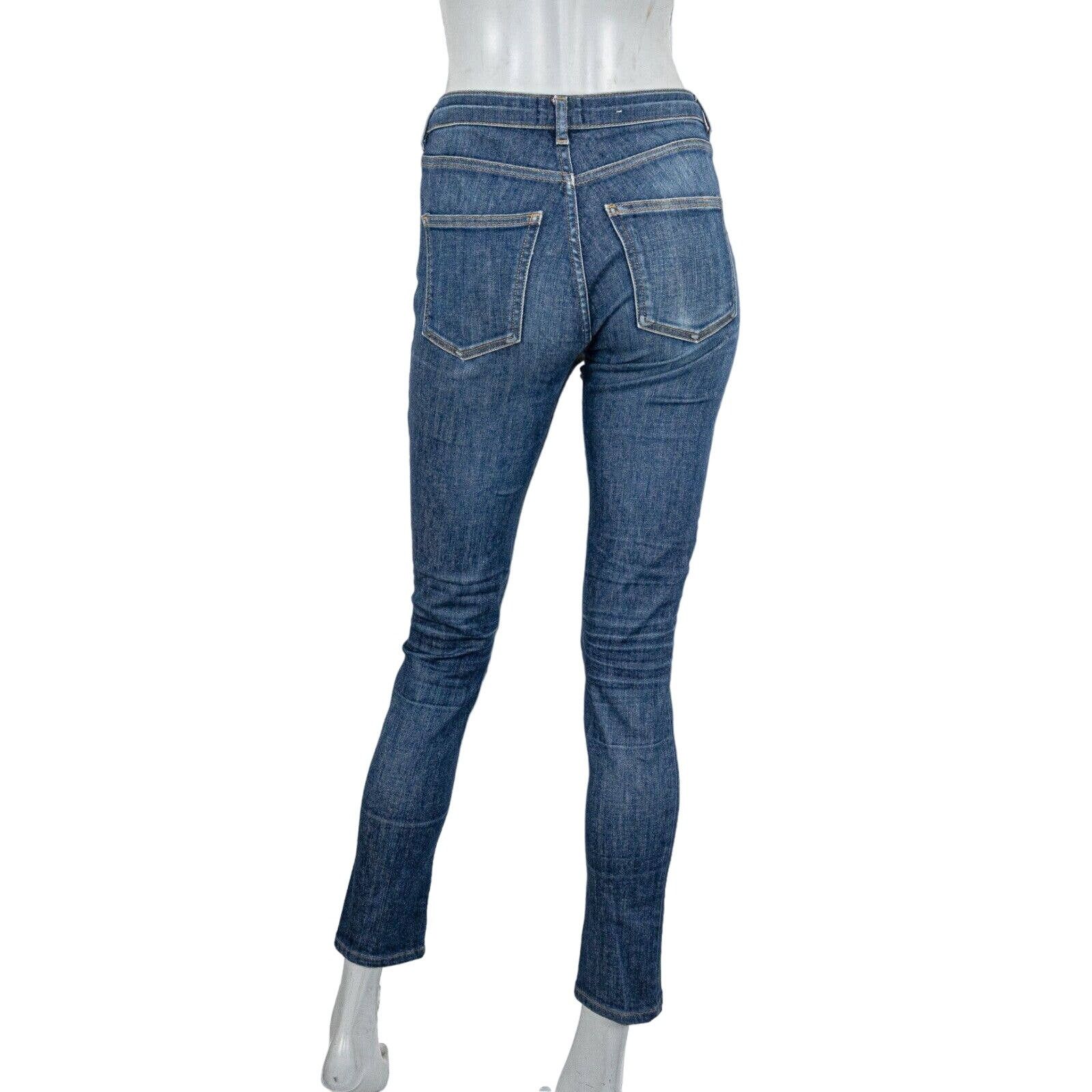 Acne Studios Acne Studios Women's PIN RAW REFORM Skinny Denim Jeans Blue Size 28" / US 6 / IT 42 - 3 Thumbnail