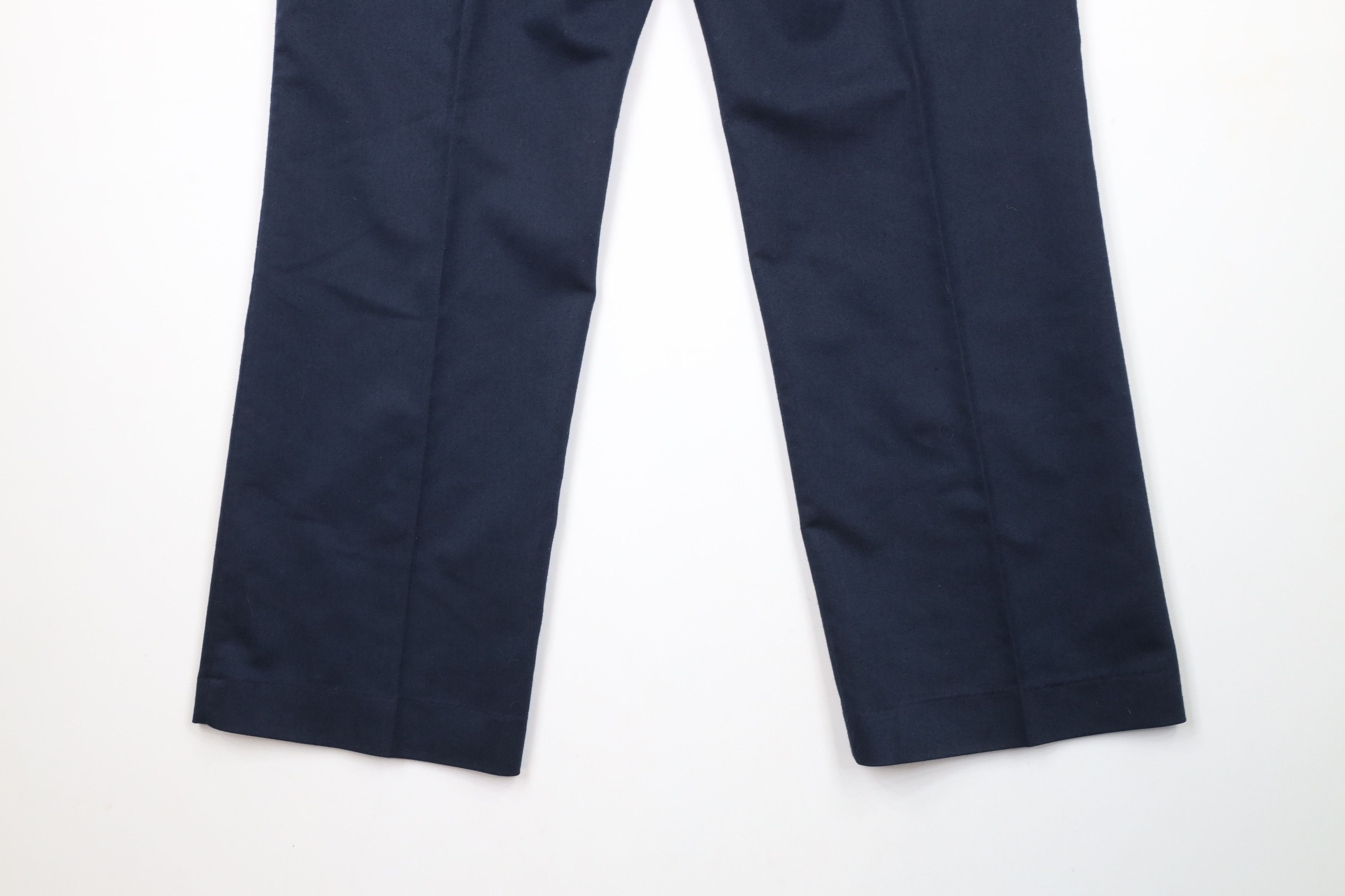 Vintage Vintage 70s Streetwear Flared Wide Leg Chino Pants Blue Size US 36 / EU 52 - 12 Thumbnail