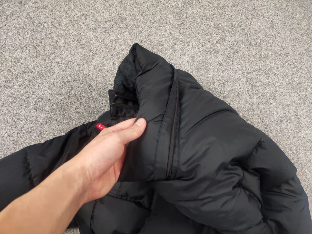 Nike 🔥 Vintage 90s Nike Logo Black puffy quilted Down Jacket Y2K Size US S / EU 44-46 / 1 - 14 Thumbnail