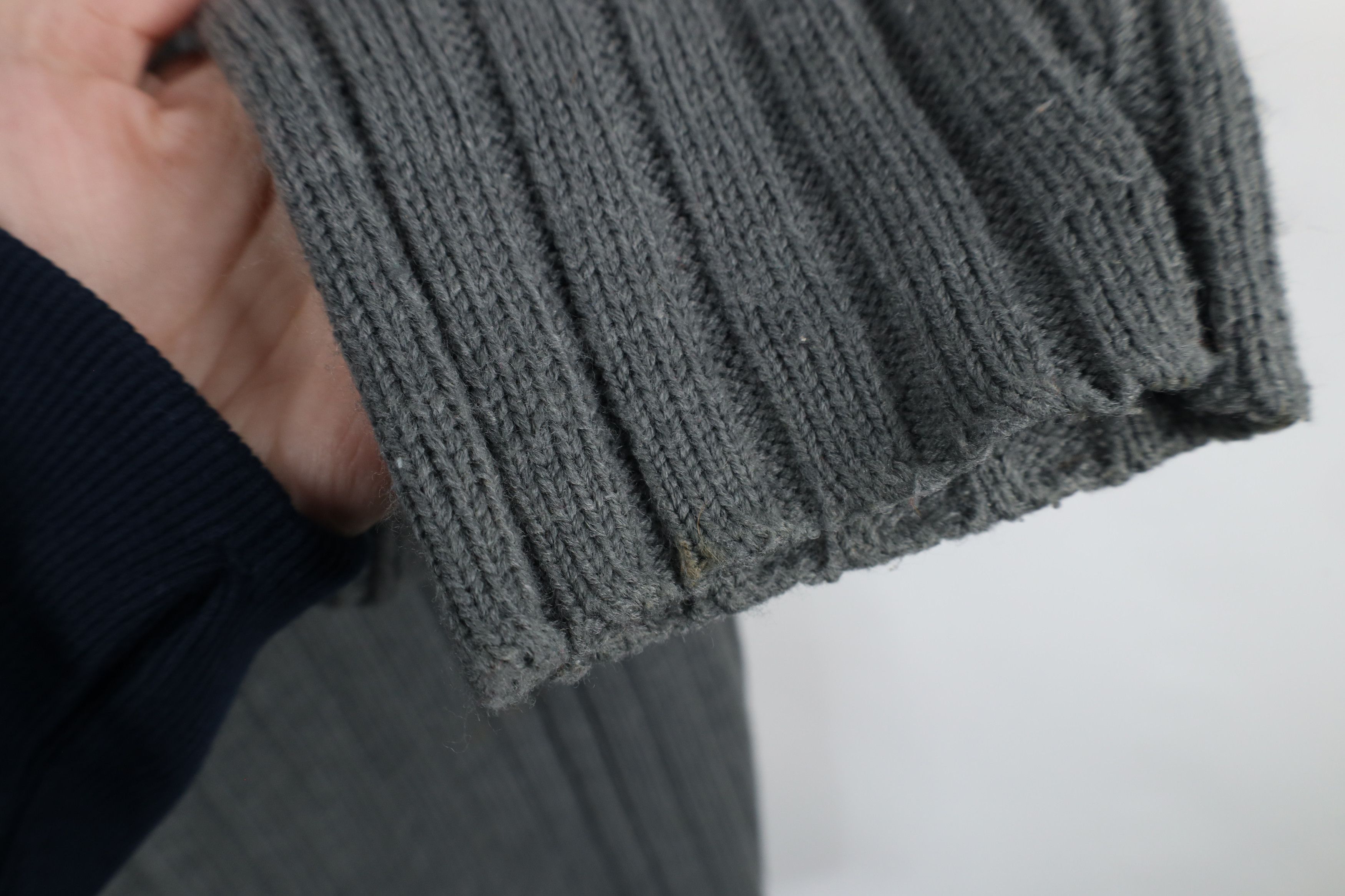 Aeropostale × Vintage Vintage 90s Y2K Aeropostale Chunky Ribbed Knit Sweater Gray Size US XL / EU 56 / 4 - 5 Thumbnail
