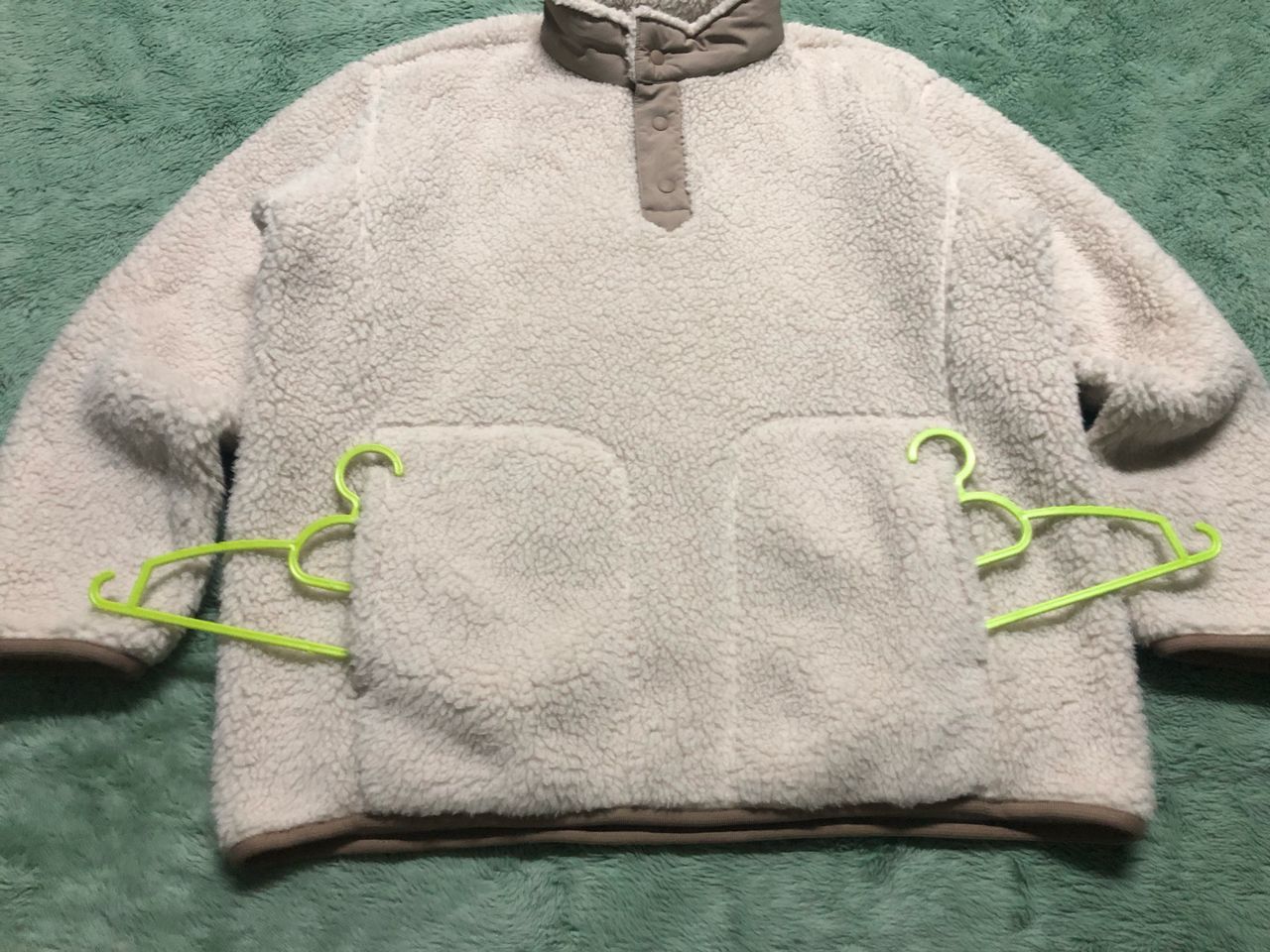 Uniqlo × White Mountaineering UNIQLO WHITE MOUNTAINEERING DEEP PILE FLEECE HALF BUTTON Size US M / EU 48-50 / 2 - 3 Thumbnail
