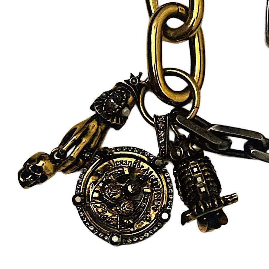 Alexander McQueen Authentic Alexander McQueen Rare 3 Charm Necklace Size ONE SIZE - 2 Thumbnail