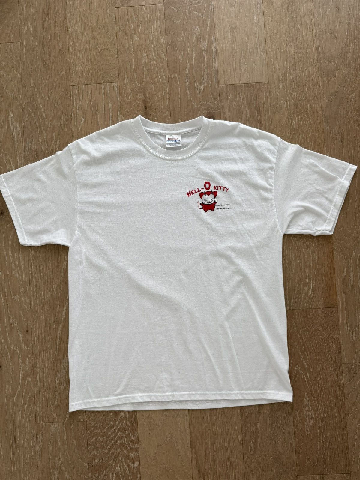 Hanes Hell O Kitty devil cat 2004 Shirt Size US L / EU 52-54 / 3 - 1 Thumbnail
