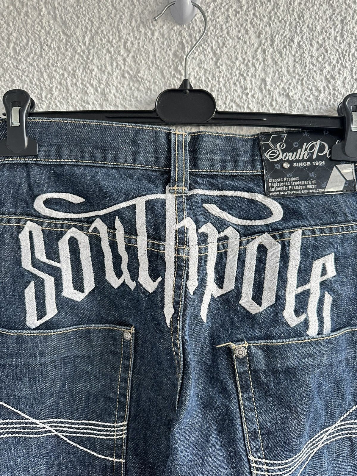 JNCO × Southpole Southpole Vintage Y2K Big Logo Rap Baggy Jeans Size US 34 / EU 50 - 3 Thumbnail
