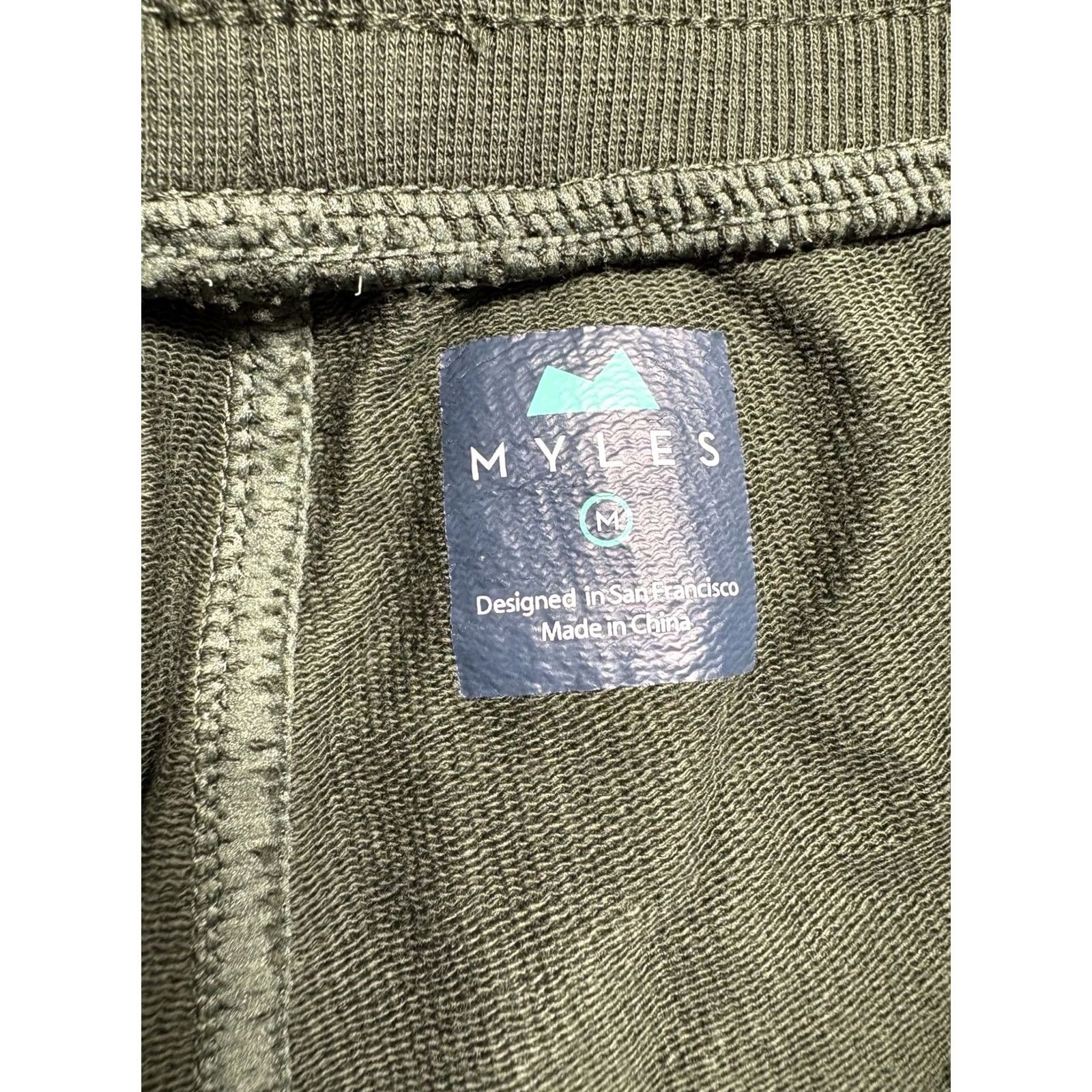 Vintage Myles Shorts Mens Medium Green Terry Lined 8” Inseam Snap Pocket Size US 31 - 3 Thumbnail