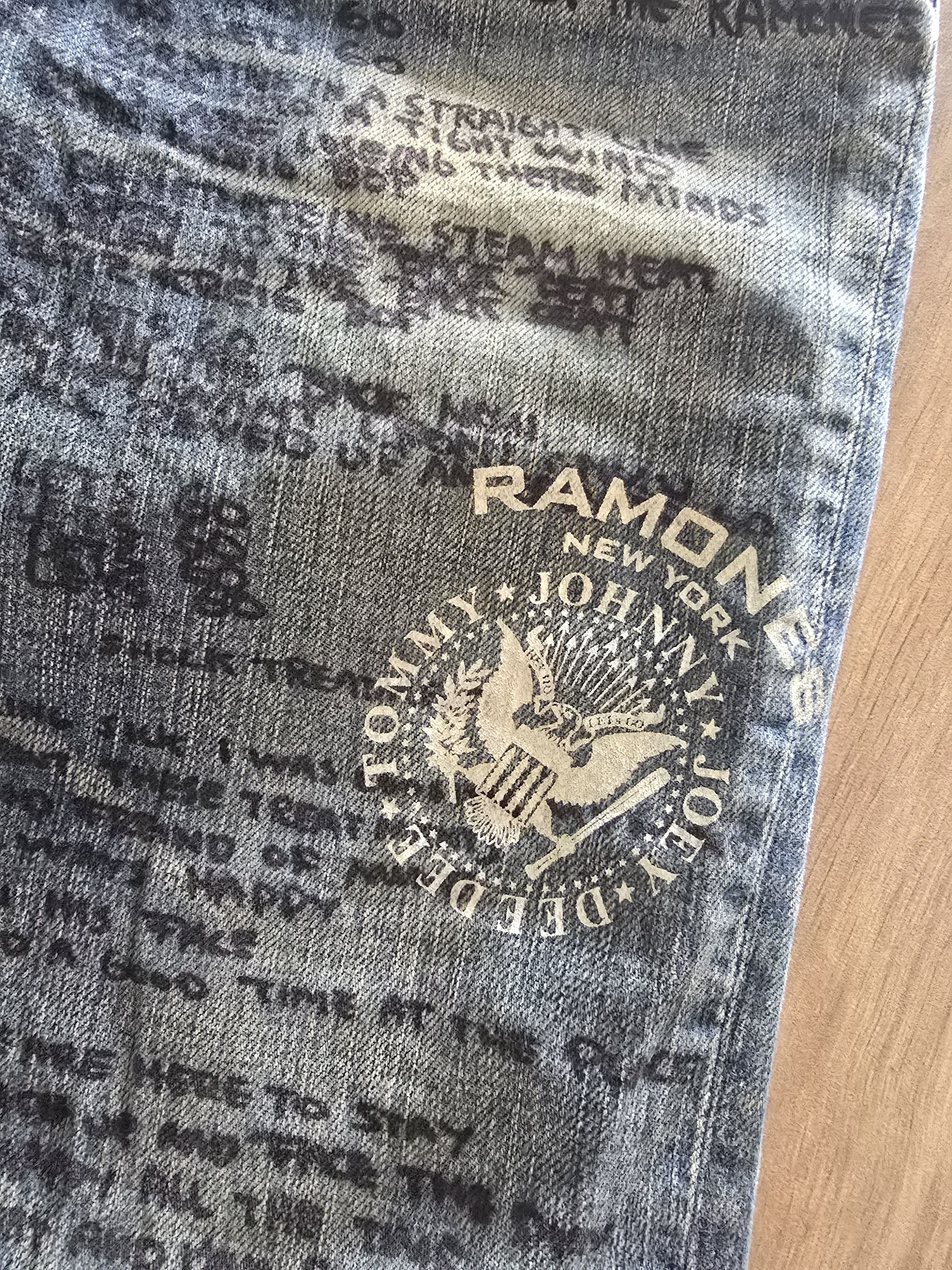 Hysteric Glamour Hysteric Glamour X Ramones Studded Lyric Jeans Size 27" / US 4 / IT 40 - 4 Thumbnail