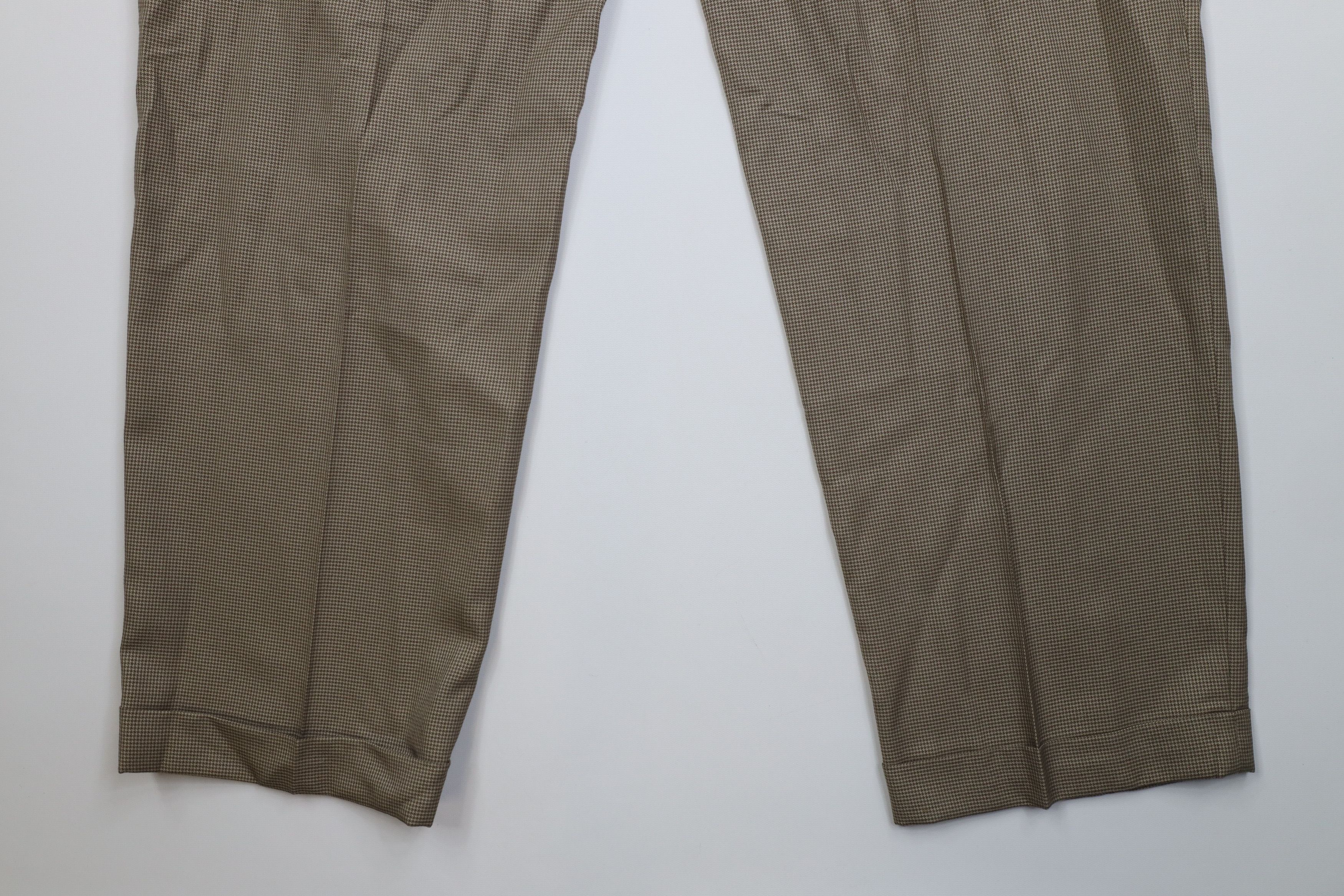 Ralph Lauren Vintage 90s Ralph Lauren Blend Houndstooth Wide Leg Pants Size US 42 / EU 58 - 12 Thumbnail