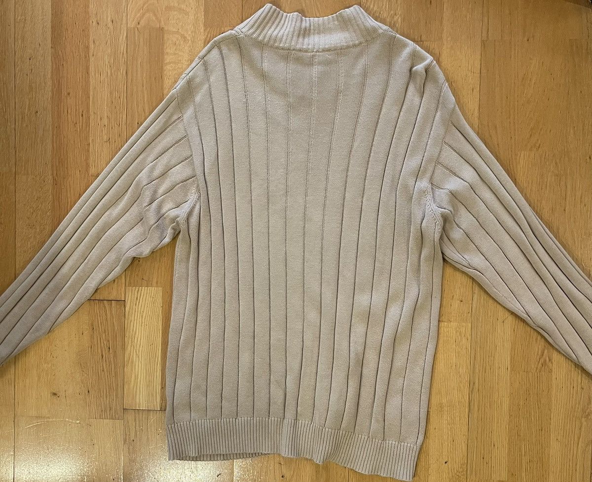 Burberry Burberry London Beige Ribbed Zip-Up Sweater - Size 6 Size US L / EU 52-54 / 3 - 5 Thumbnail