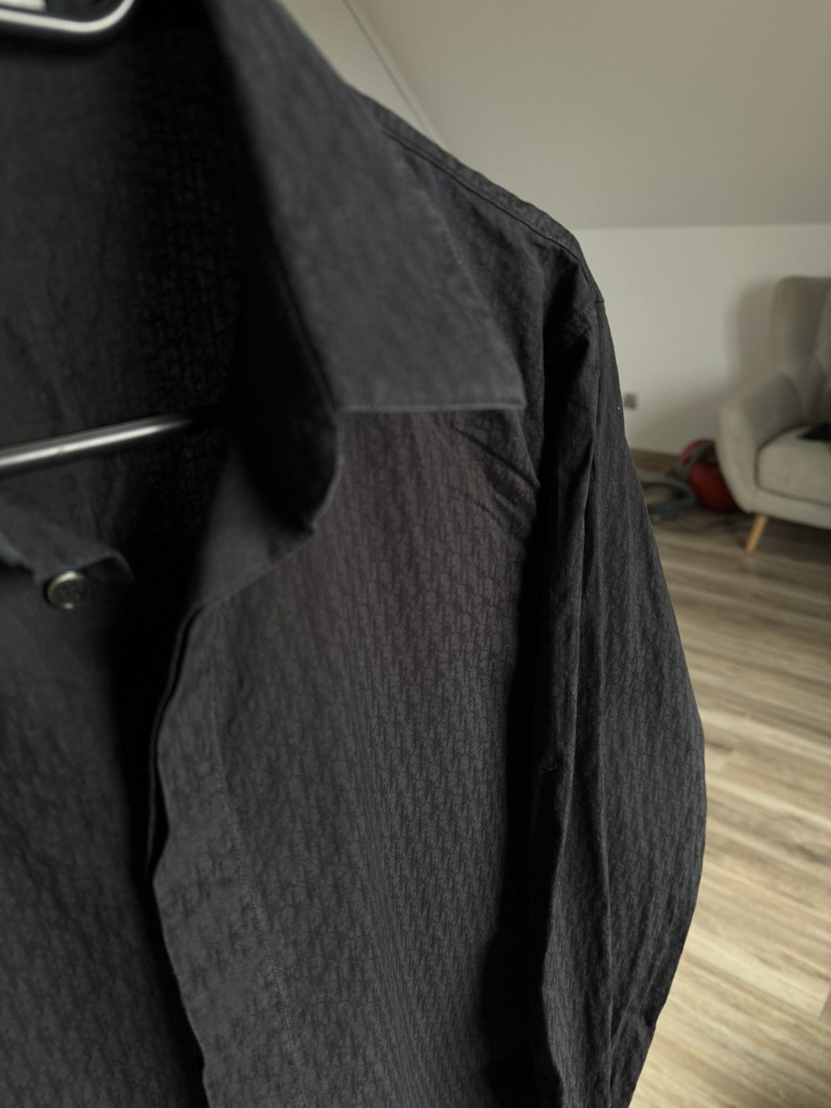Dior Dior Black Monogram Shirt Hidden Buttons Long Sleeve Size US S / EU 44-46 / 1 - 13 Thumbnail