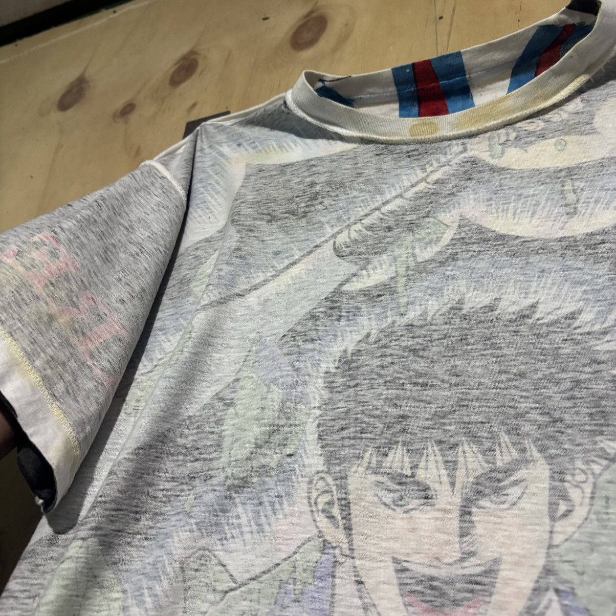 Anime ❗️RARE❗️90s Shonen Jump “Hareluya 2 Boy” Anime AOP Shirt Size US L / EU 52-54 / 3 - 9 Thumbnail