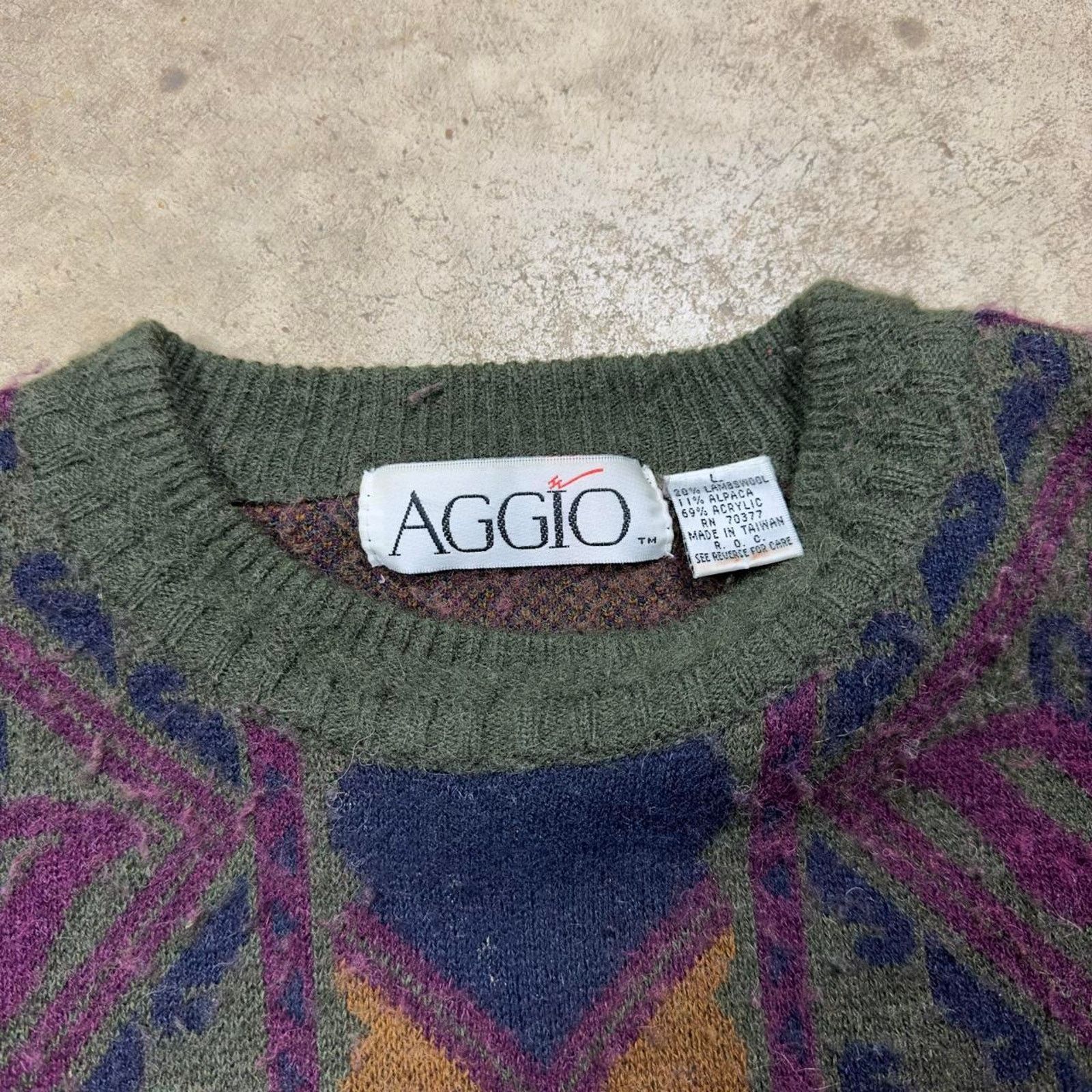 Coogi × Japanese Brand Vintage Casual Geometrical Abstract Style Wool Sweater Size US L / EU 52-54 / 3 - 5 Thumbnail