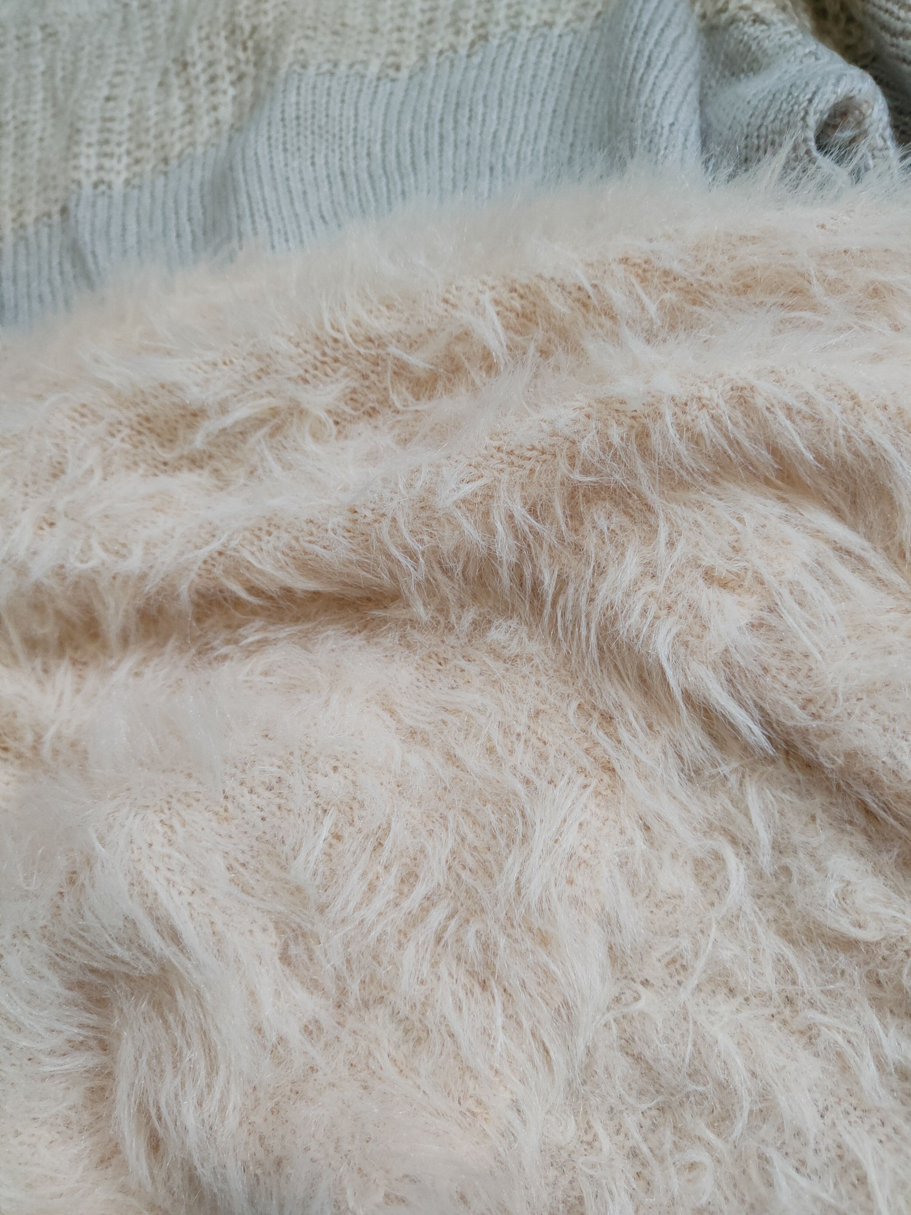Aran Isles Knitwear Lhelbie Light Orange Shag Shaggy Fur Mohair Knitwear #S2100 Size M / US 6-8 / IT 42-44 - 10 Thumbnail