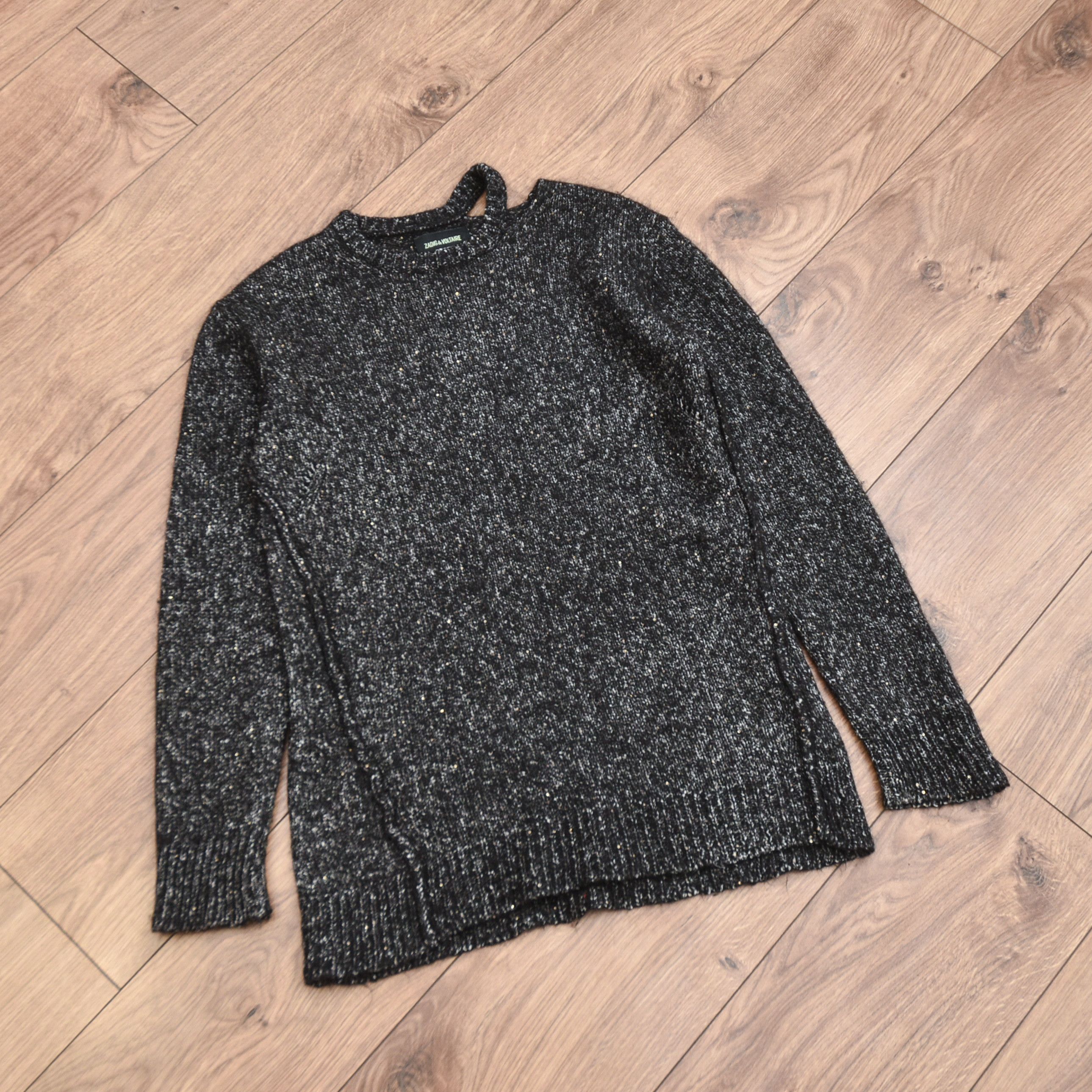 Zadig & Voltaire ZADIG VOLTAIRE Katy Bse Alpaca Silk Knit Sweater Sequin sz L Size L / US 10 / IT 46 - 5 Thumbnail