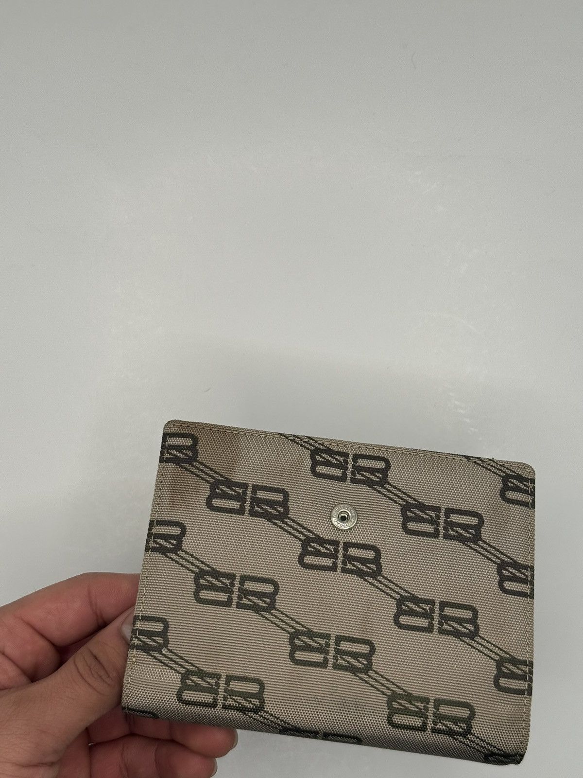 Balenciaga Mens Balenciaga tri fold wallet bb logo espresso leather Size ONE SIZE - 6 Thumbnail