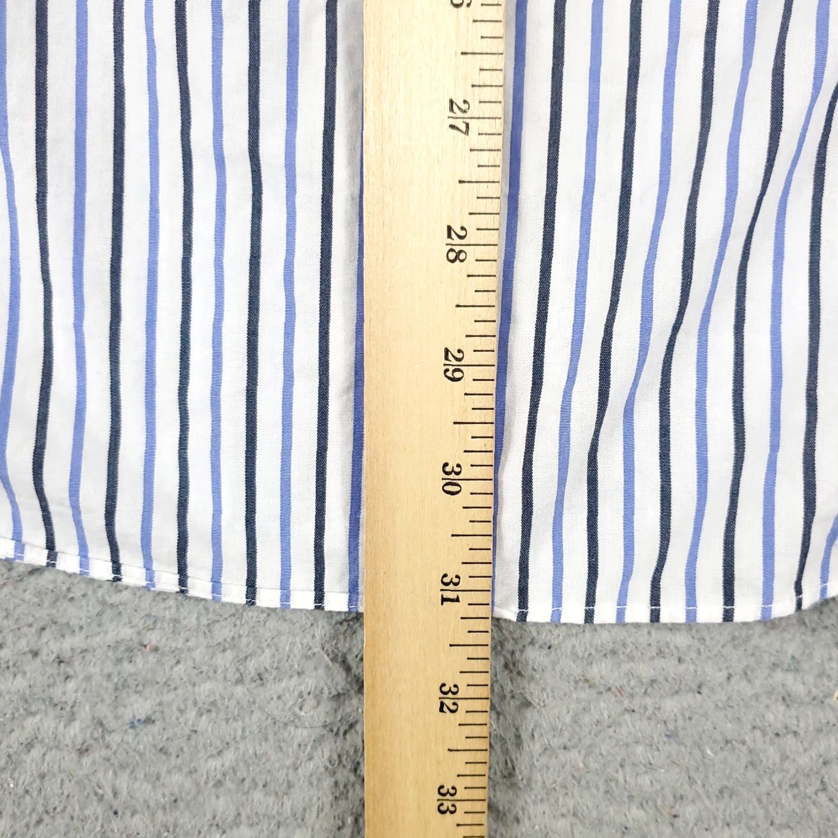 Tommy Hilfiger Tommy Hilfiger Shirt Mens Large Blue White Striped Casual Button Up Long Sleeve Size US L / EU 52-54 / 3 - 7 Thumbnail